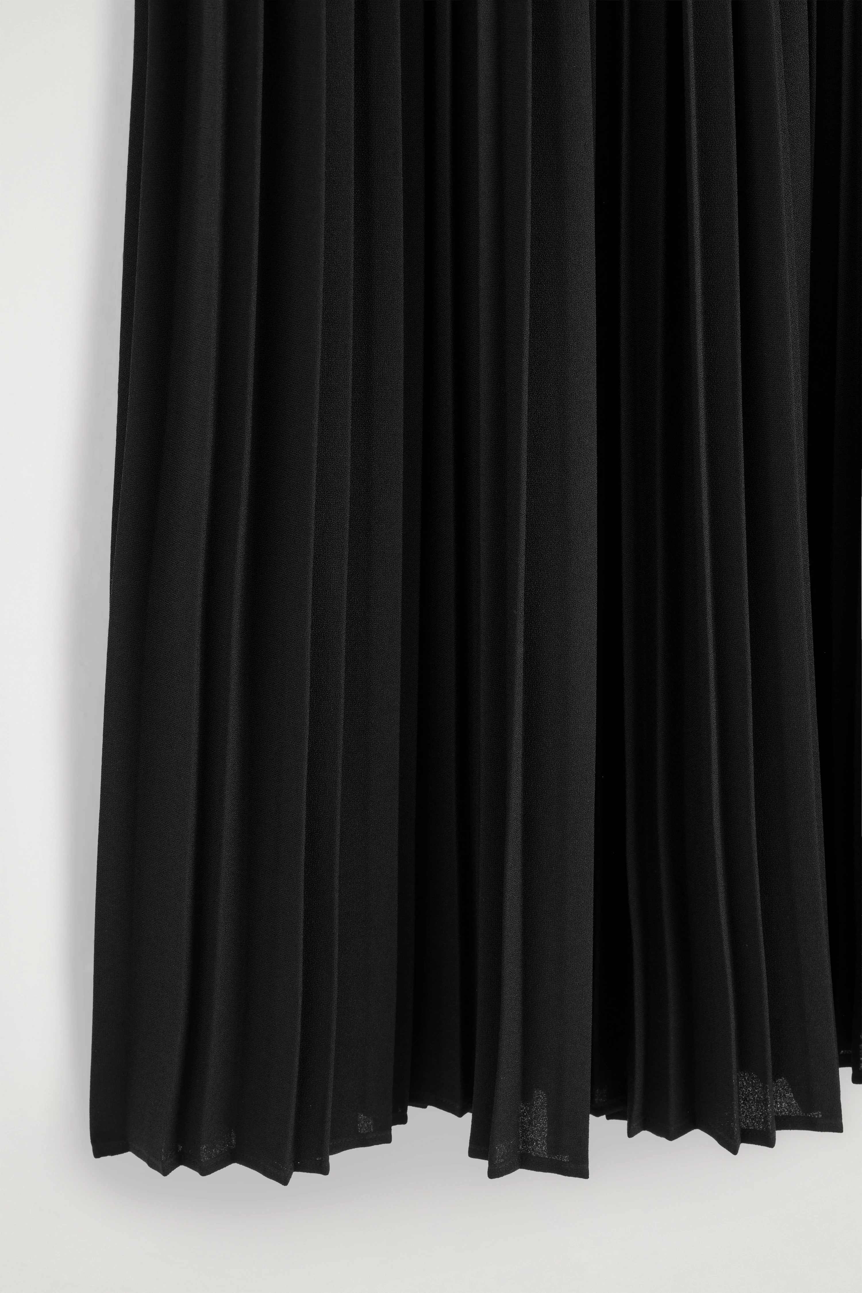 PLEATED CREPE MIDI SKIRT - 7