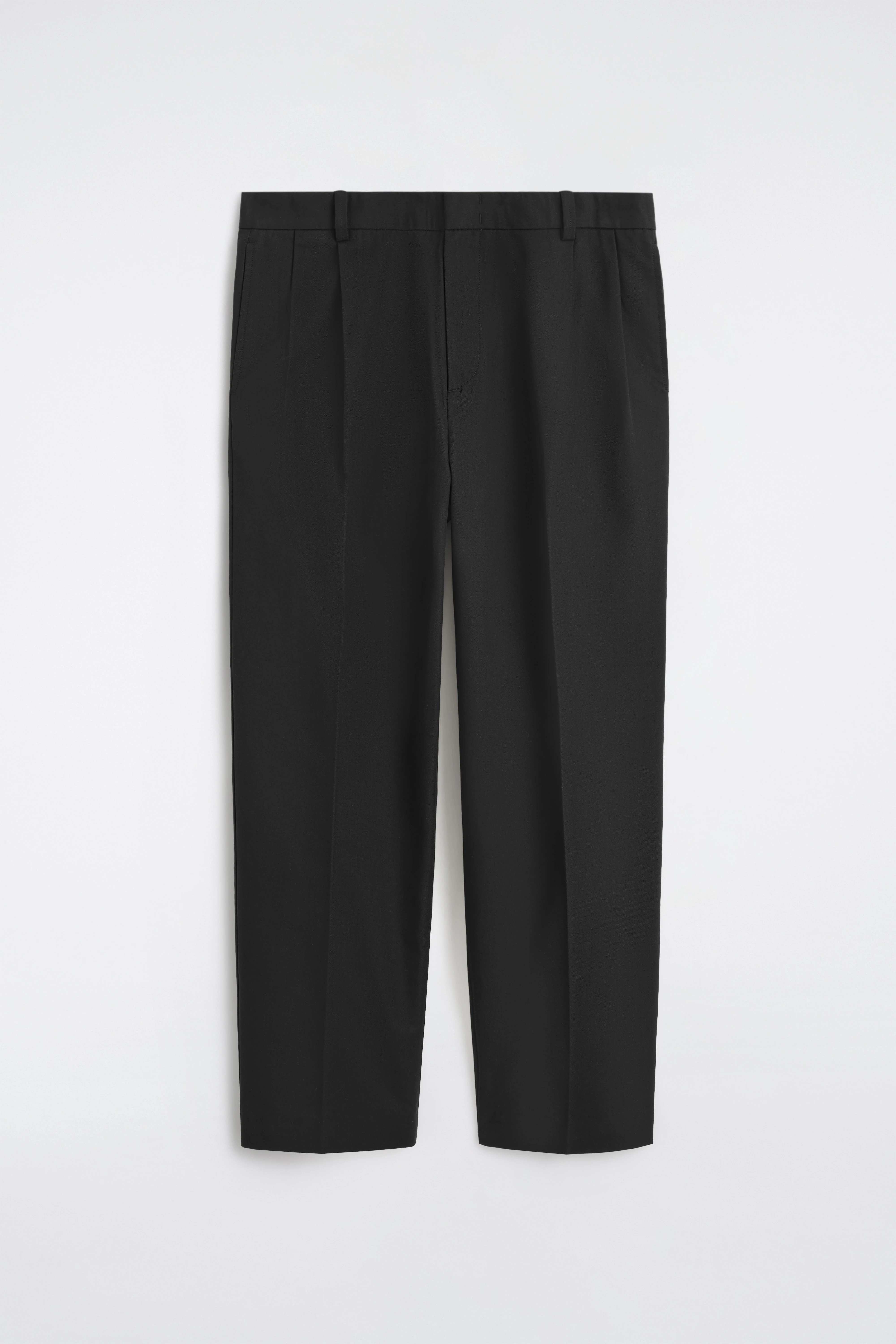 PLEATED RELAXED-FIT TAPERED TROUSERS - 6