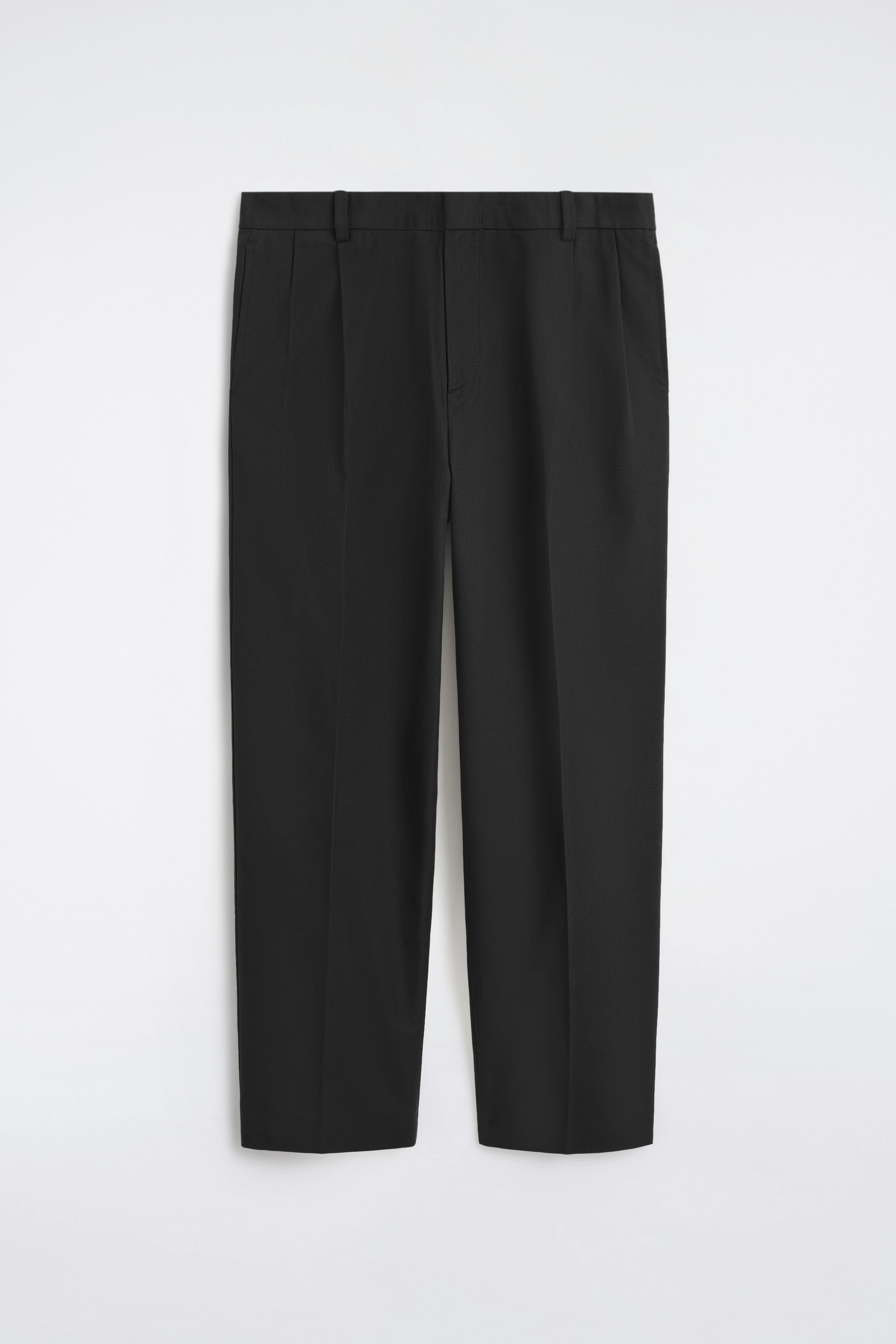 PLEATED RELAXED-FIT TAPERED TROUSERS - 6