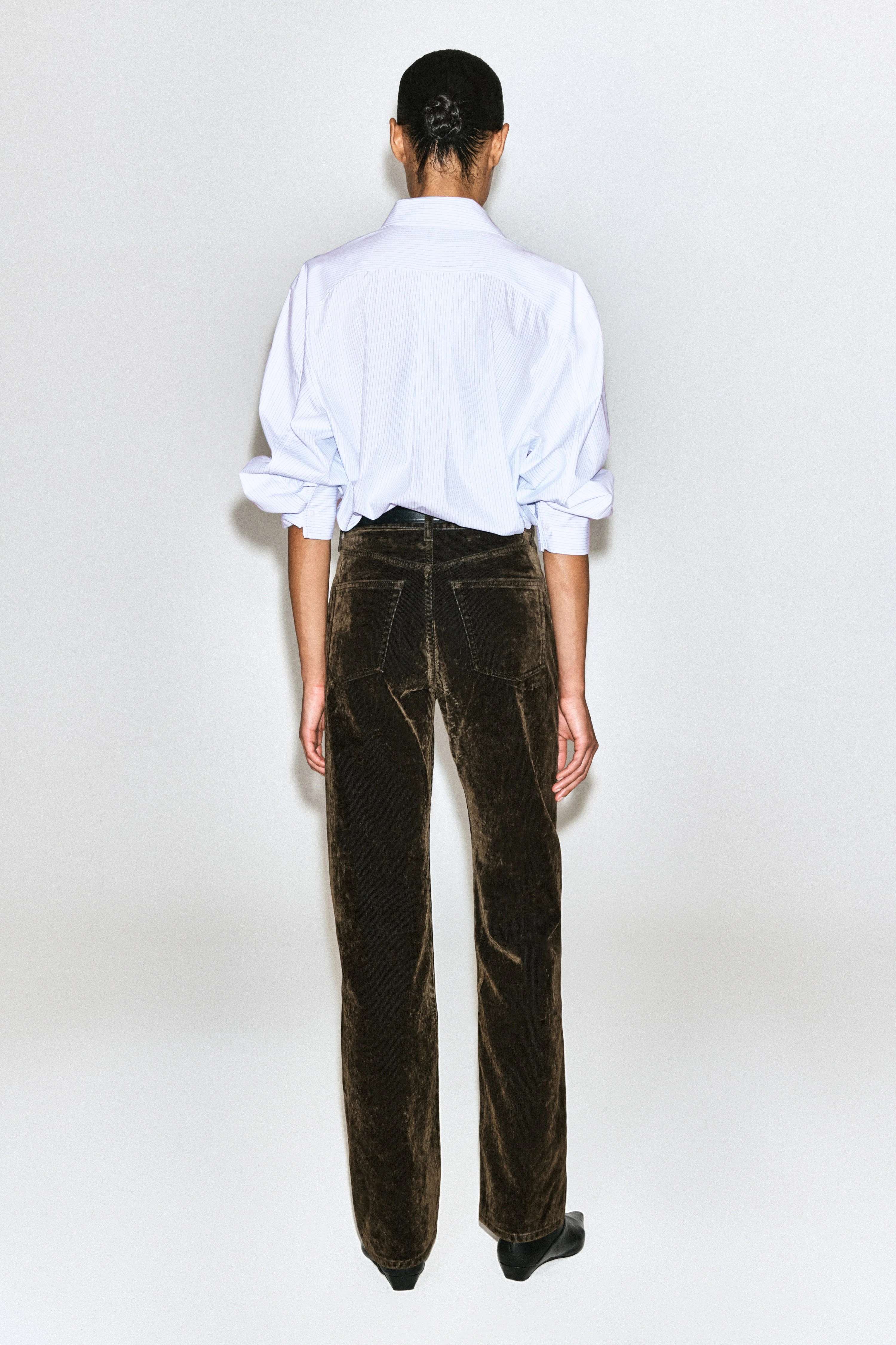 CORDUROY STRAIGHT-LEG JEANS - 2