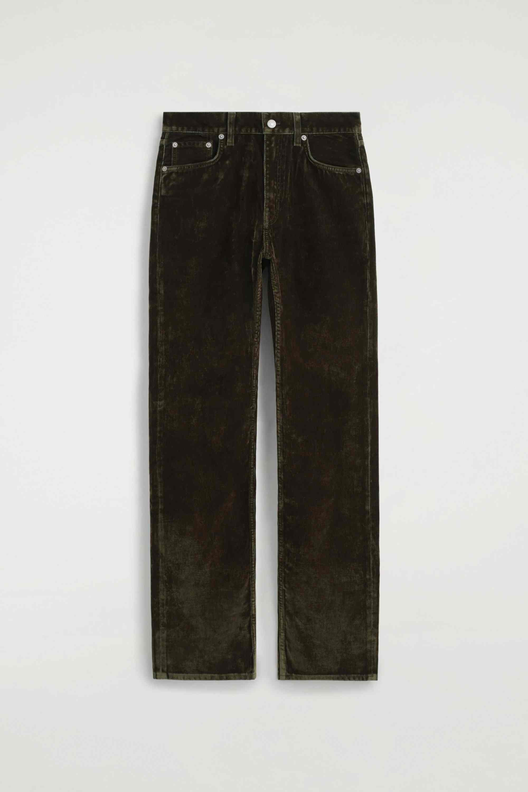 CORDUROY STRAIGHT-LEG JEANS - 6