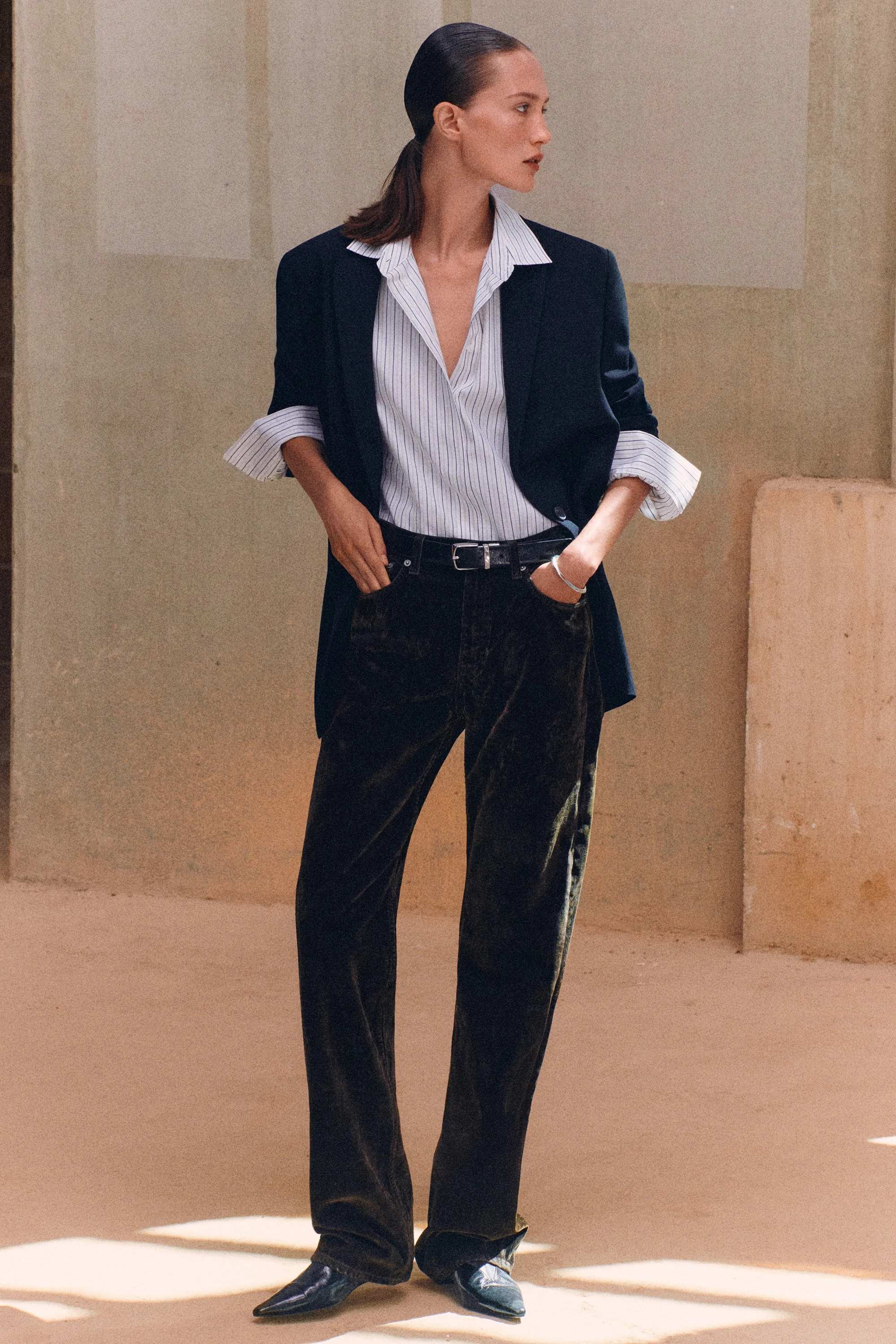 CORDUROY STRAIGHT-LEG JEANS - 10