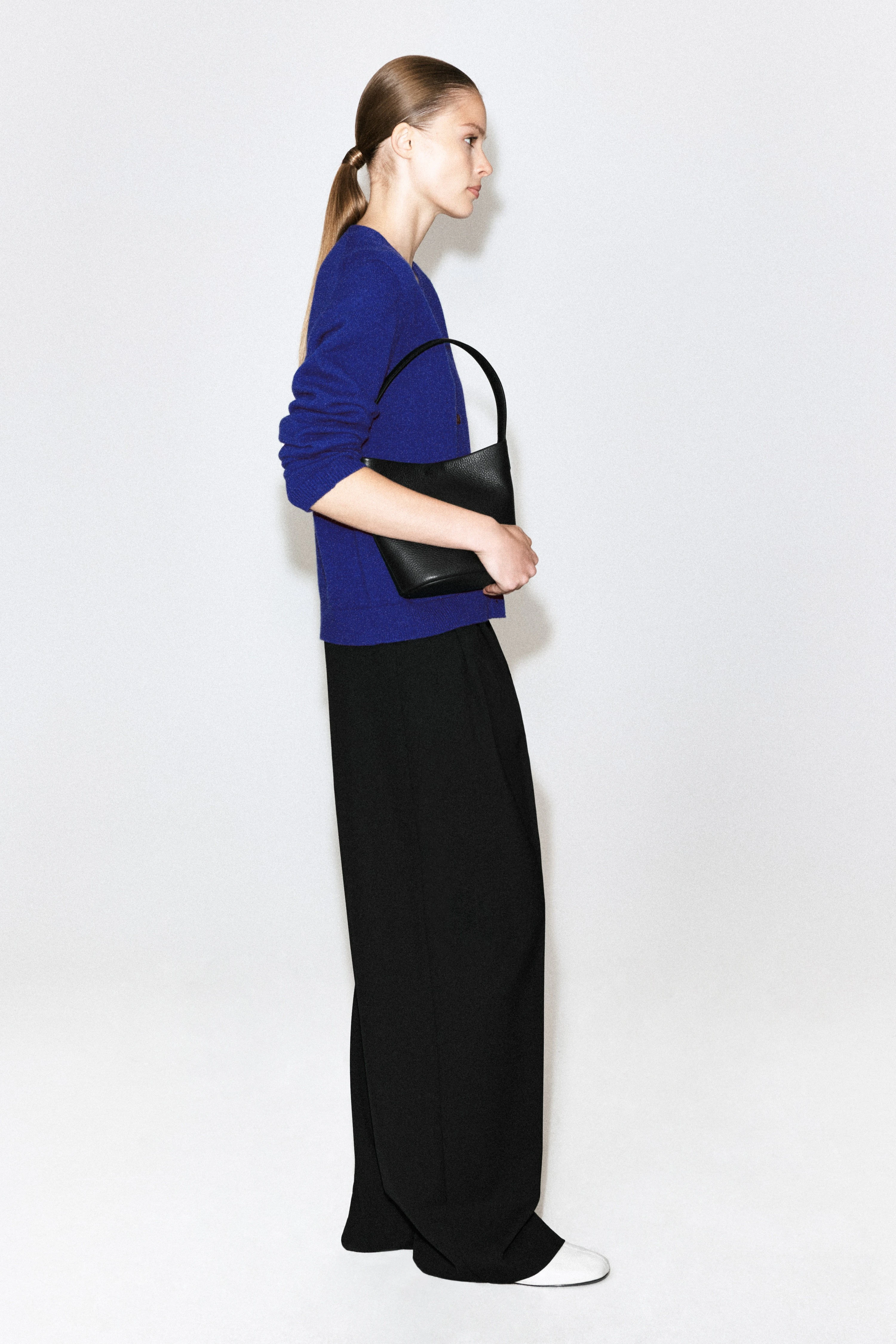 MERINO WOOL V-NECK CARDIGAN - 5
