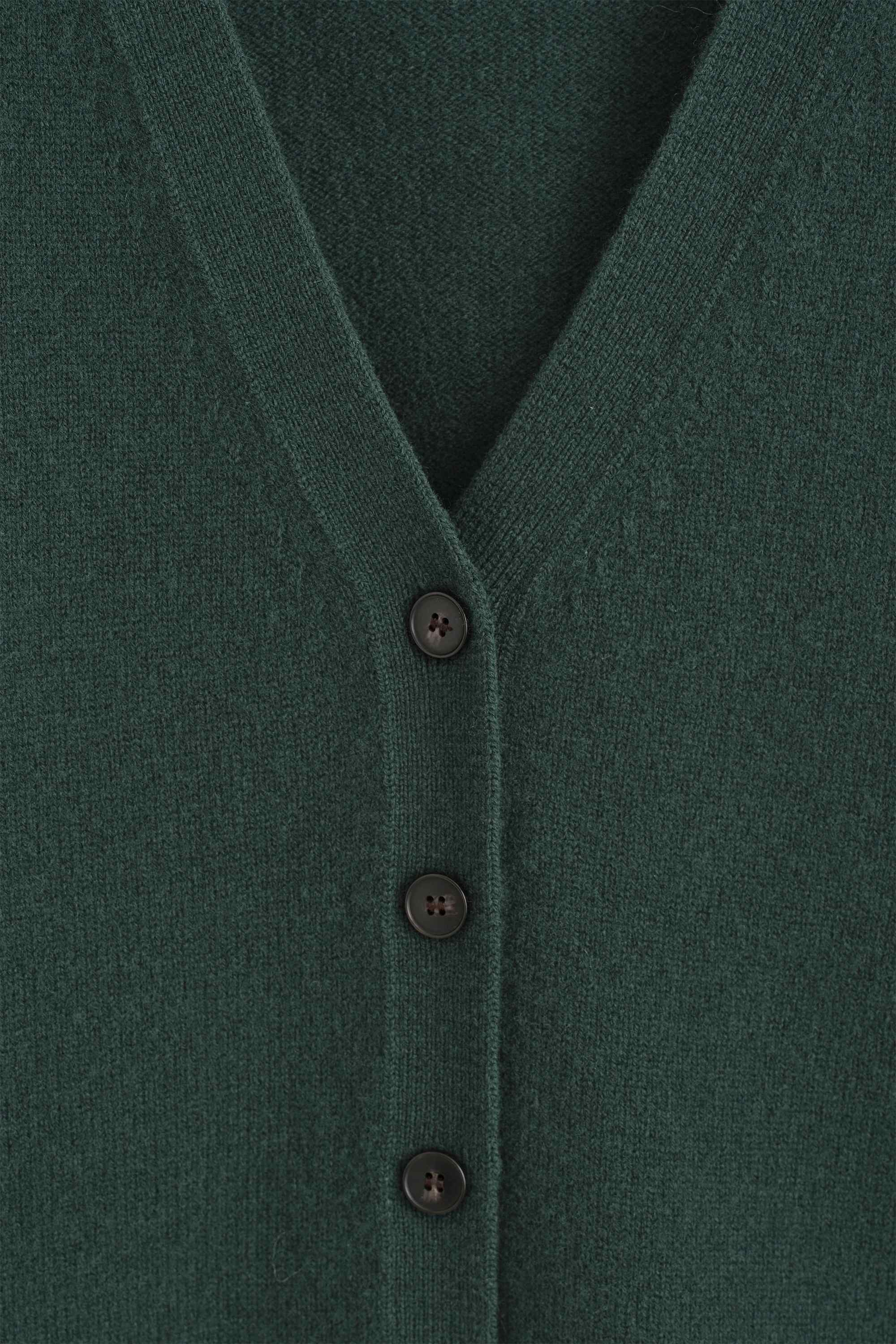MERINO WOOL V-NECK CARDIGAN - 8