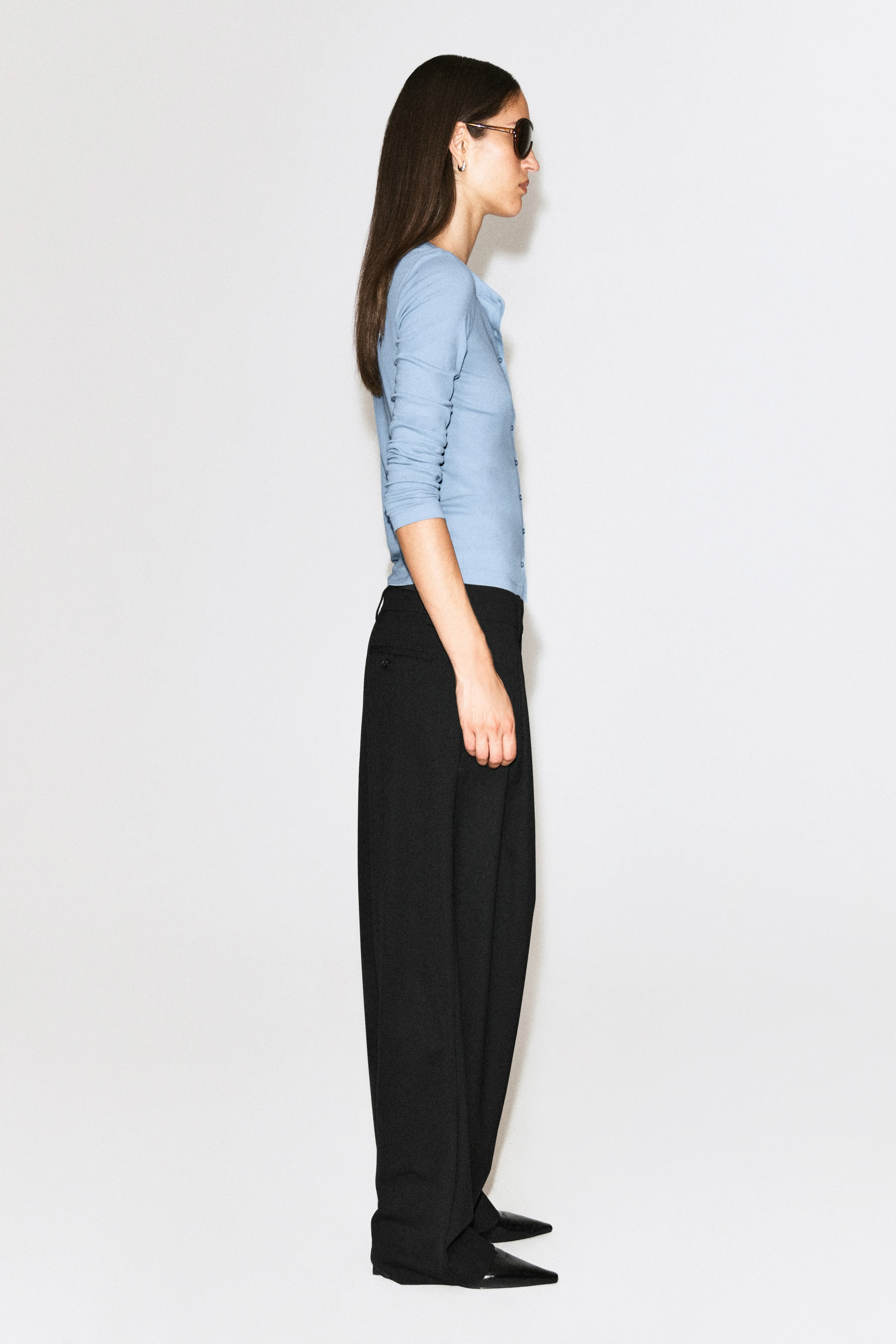 JERSEY CARDIGAN TOP - 5