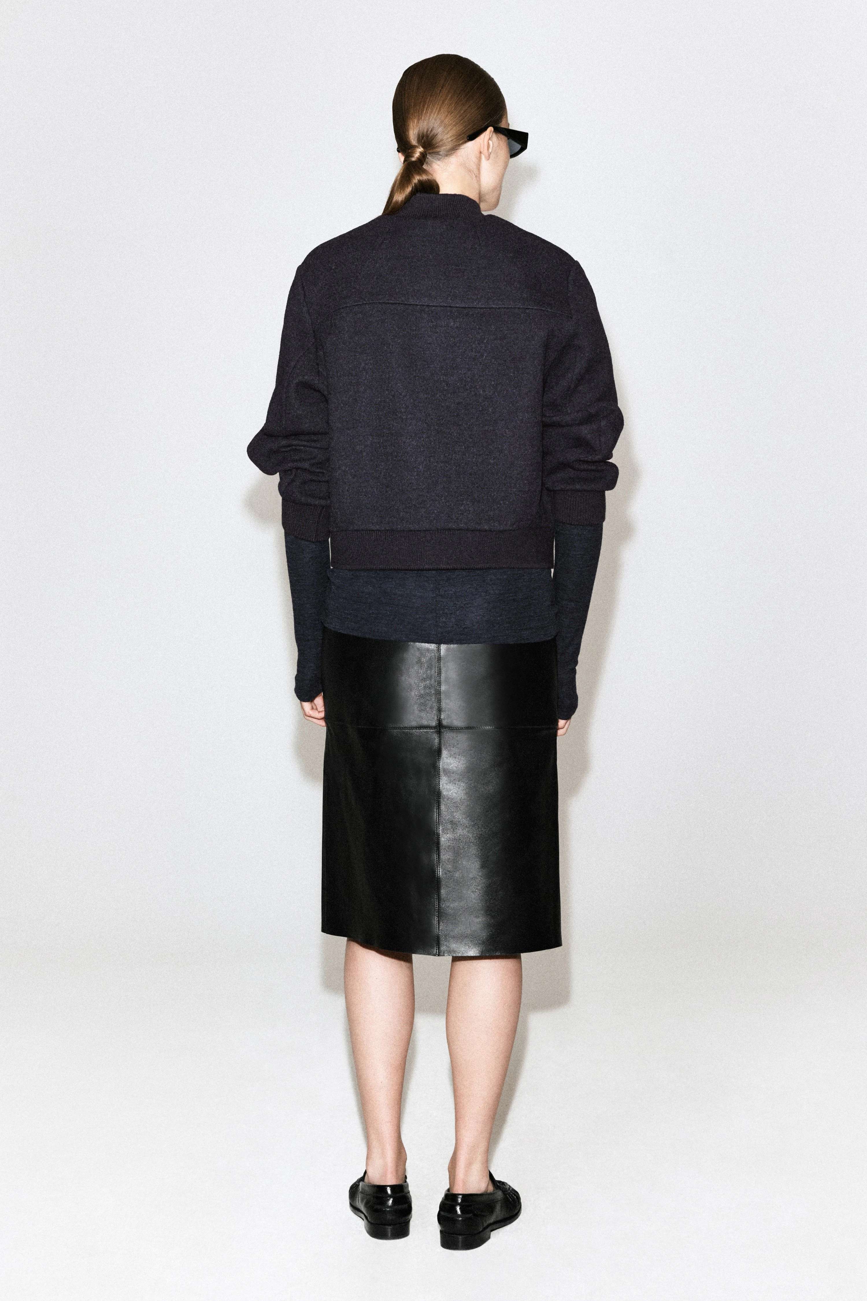 BOILED WOOL-BLEND BOMBER JACKET - 2