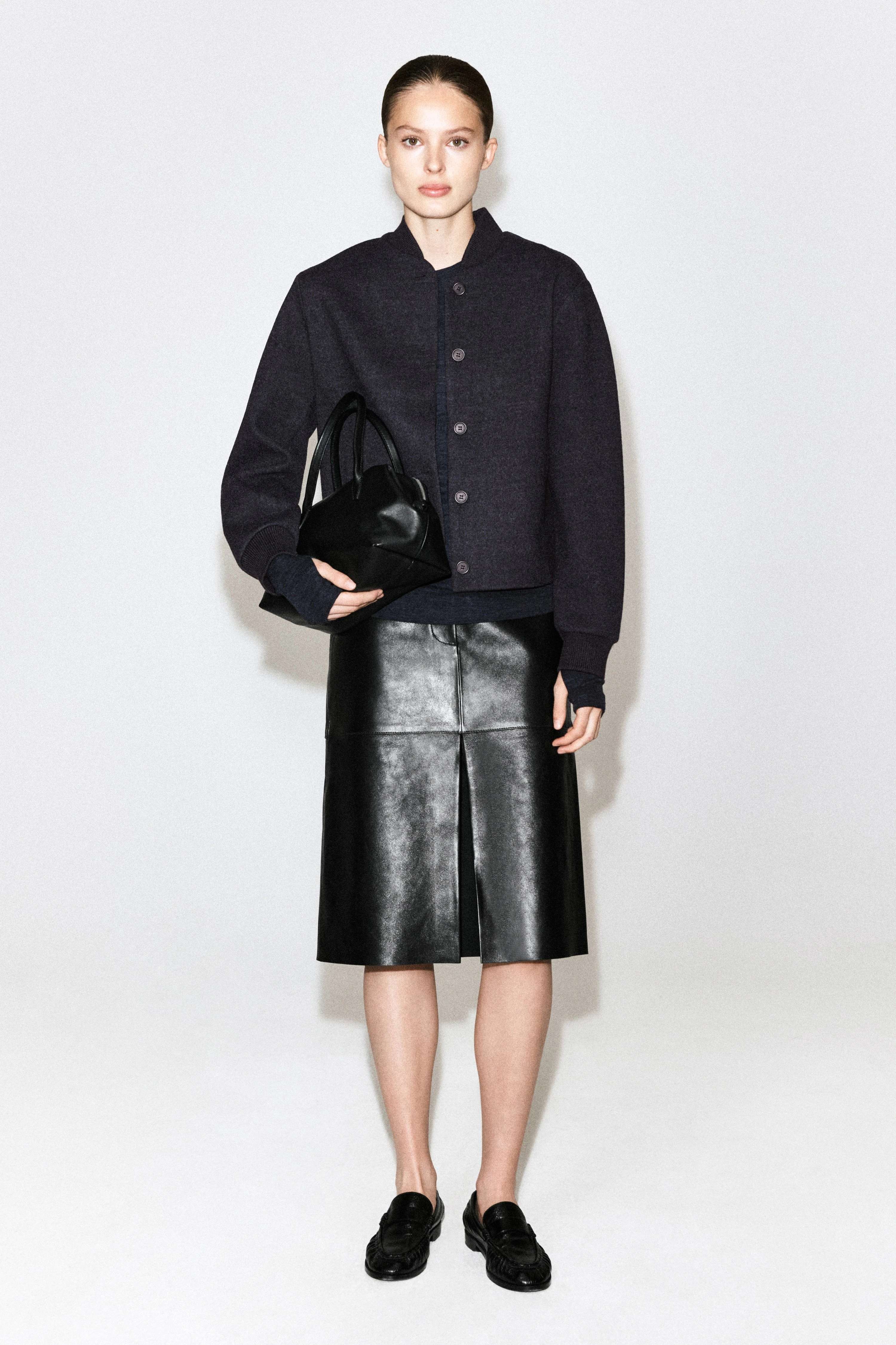 BOILED WOOL-BLEND BOMBER JACKET - 4