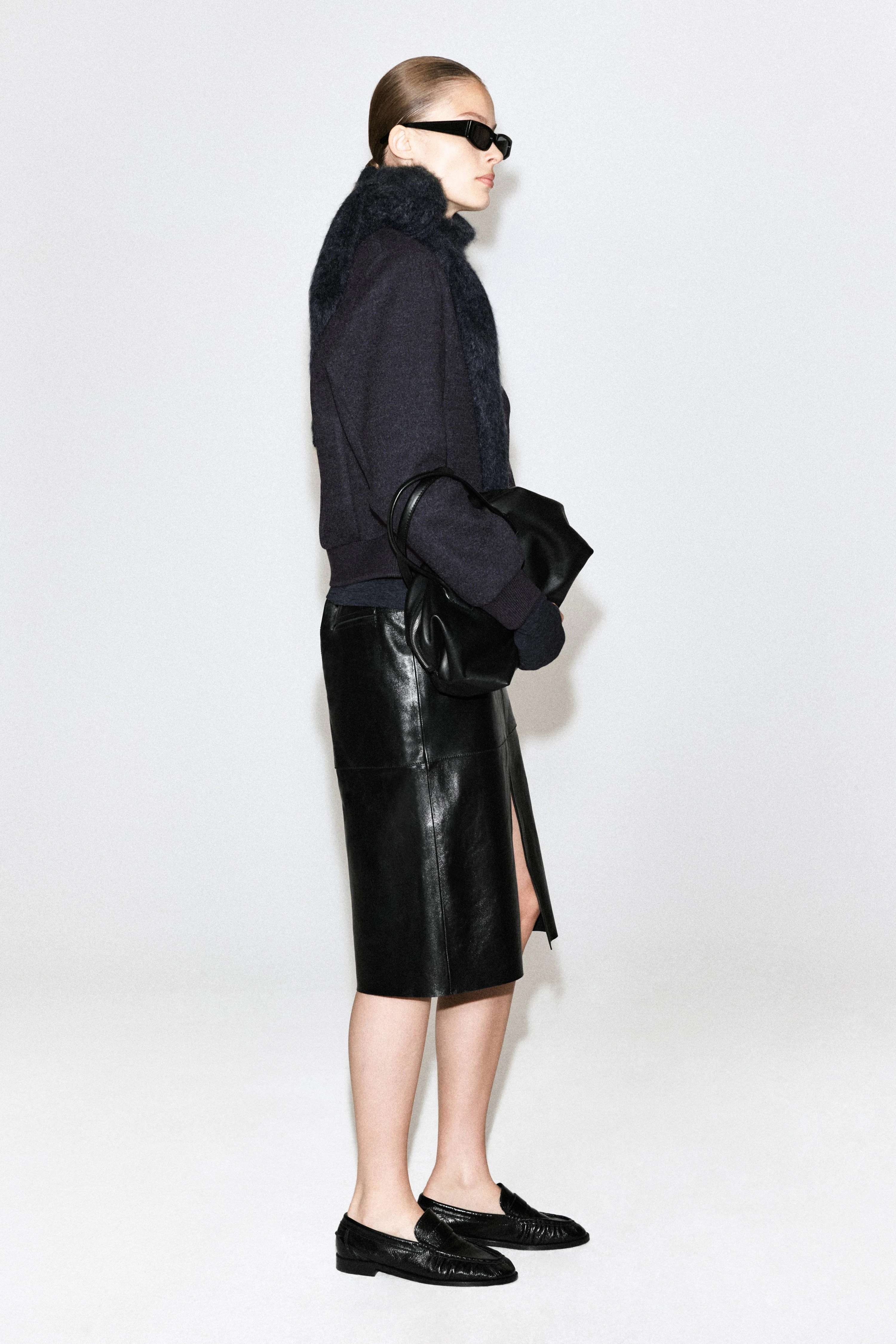BOILED WOOL-BLEND BOMBER JACKET - 5