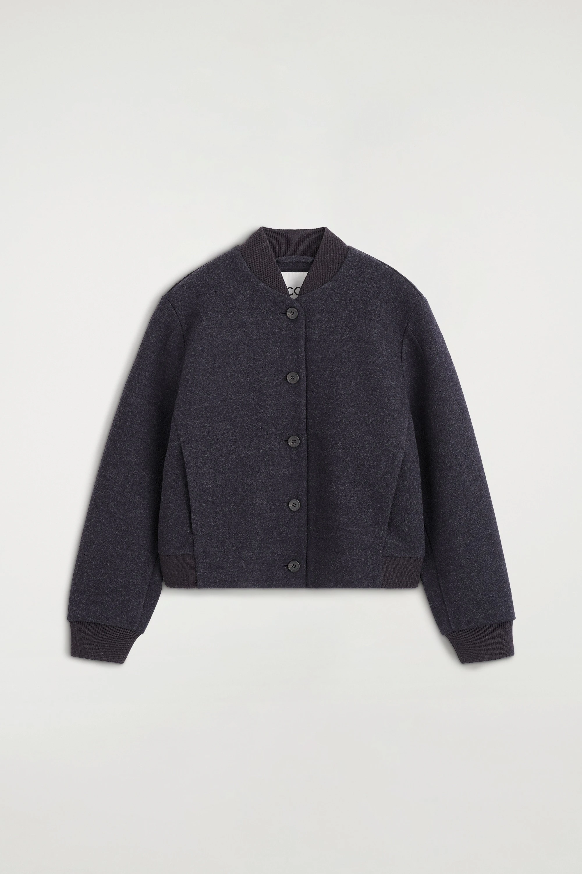 BOILED WOOL-BLEND BOMBER JACKET - 7