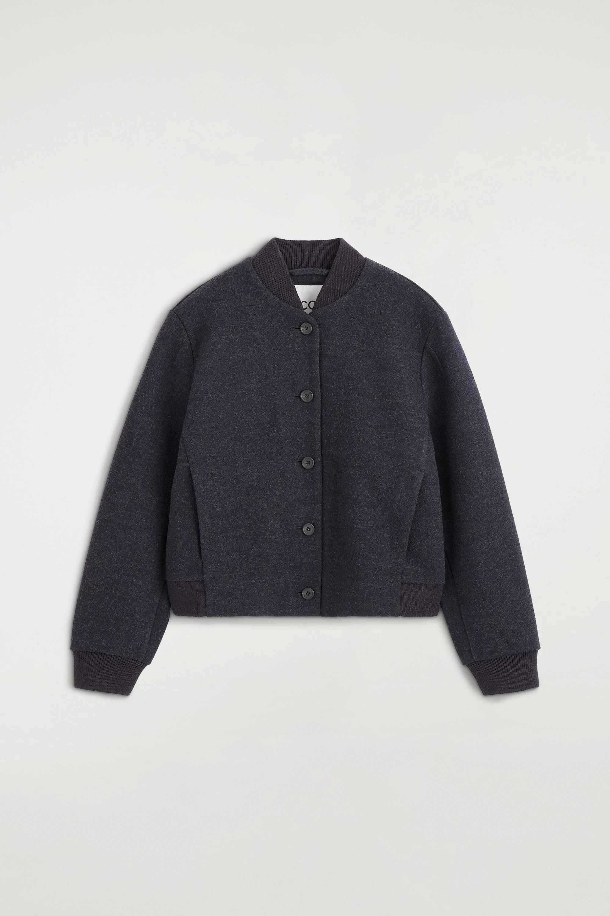 BOILED WOOL-BLEND BOMBER JACKET - 7