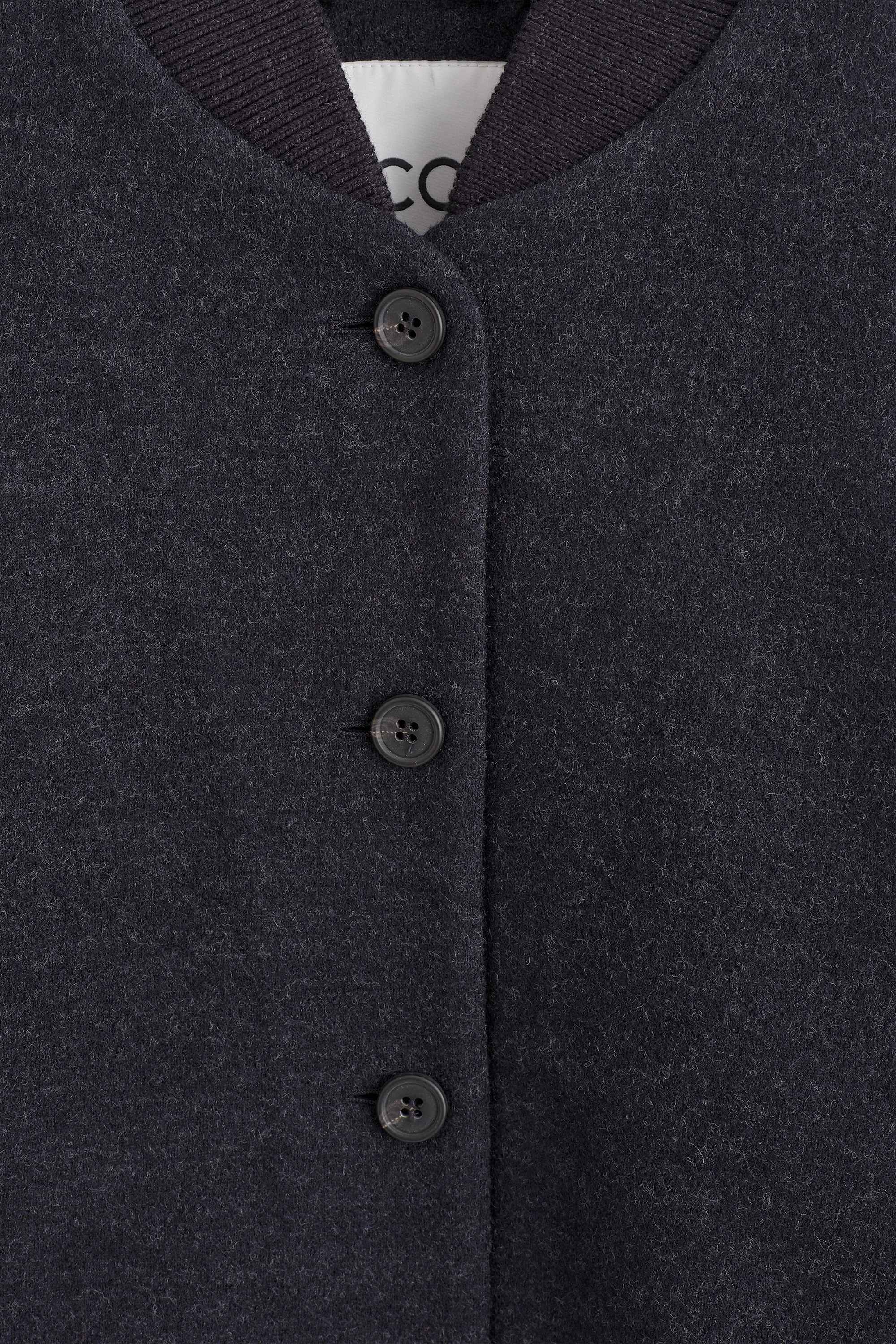 BOILED WOOL-BLEND BOMBER JACKET - 8