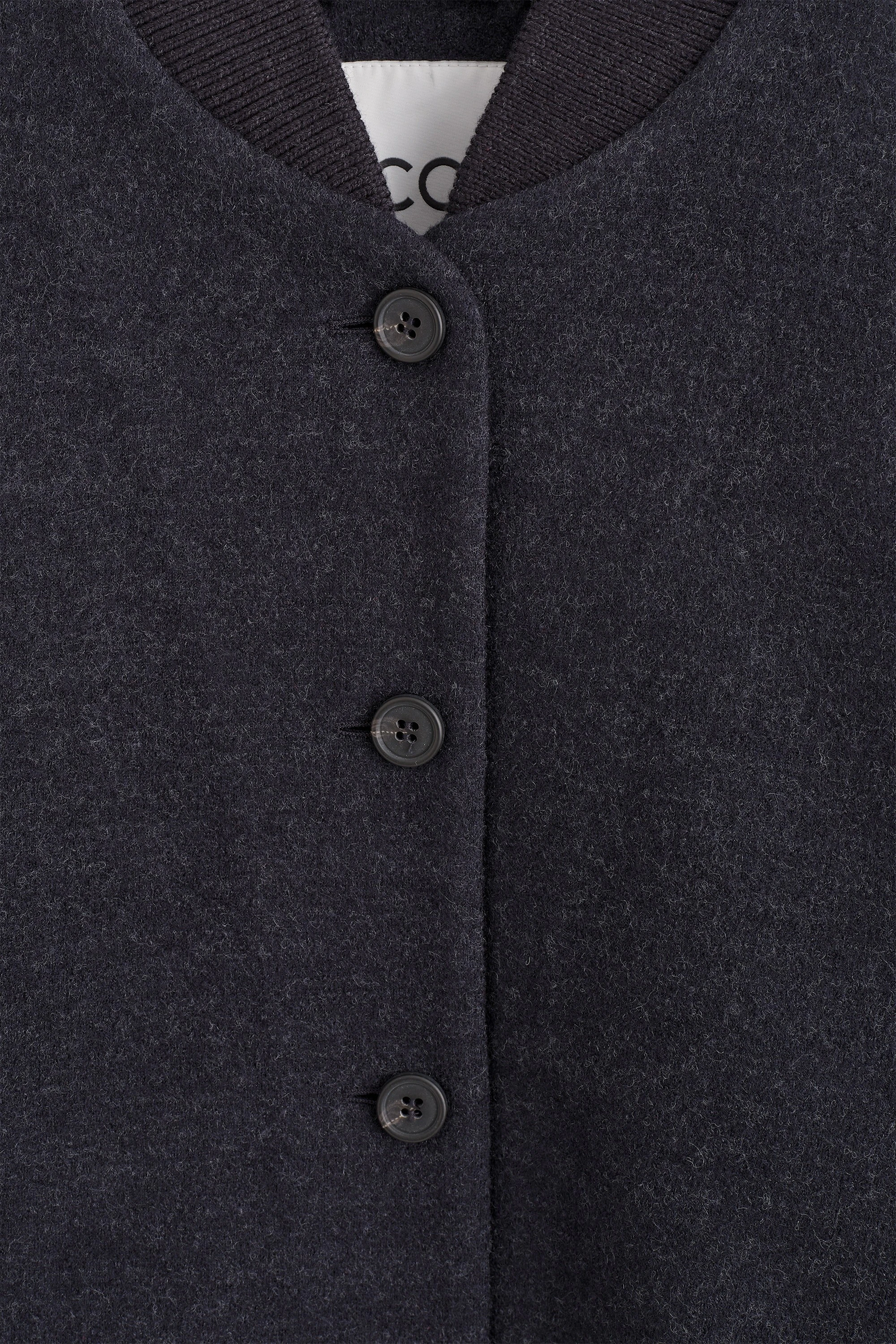 BOILED WOOL-BLEND BOMBER JACKET - 8