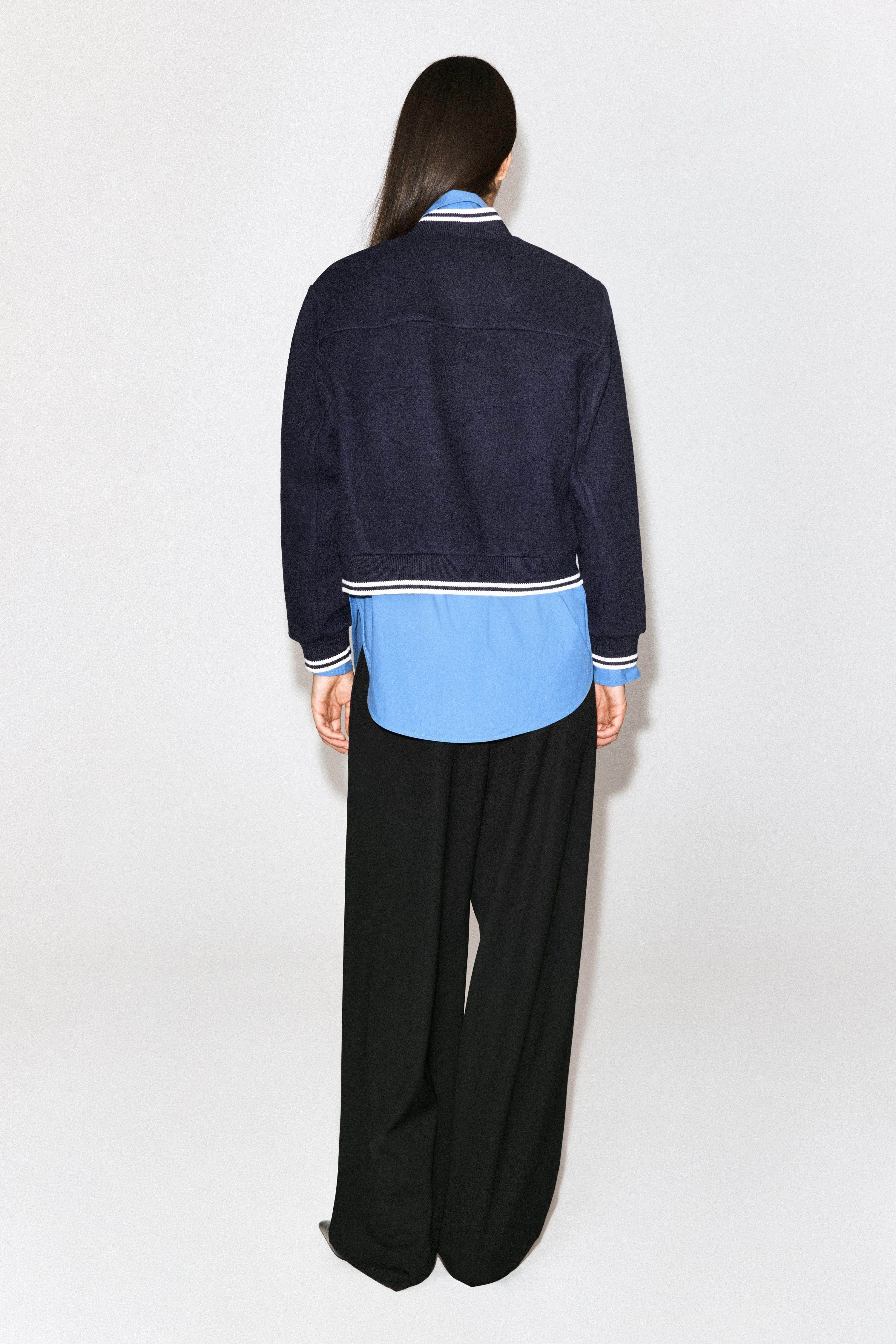 BOILED WOOL-BLEND BOMBER JACKET - 2