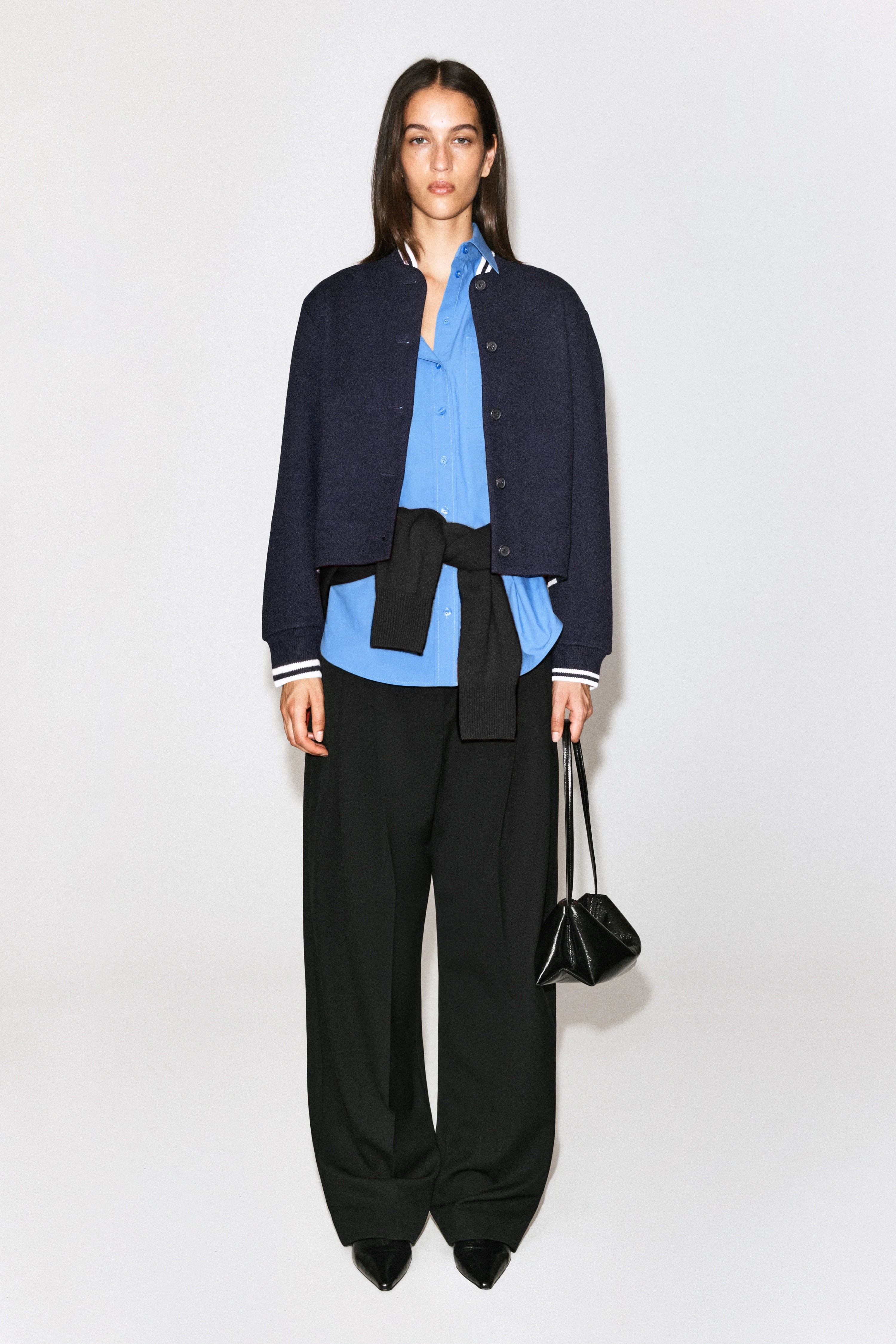 BOILED WOOL-BLEND BOMBER JACKET - 3
