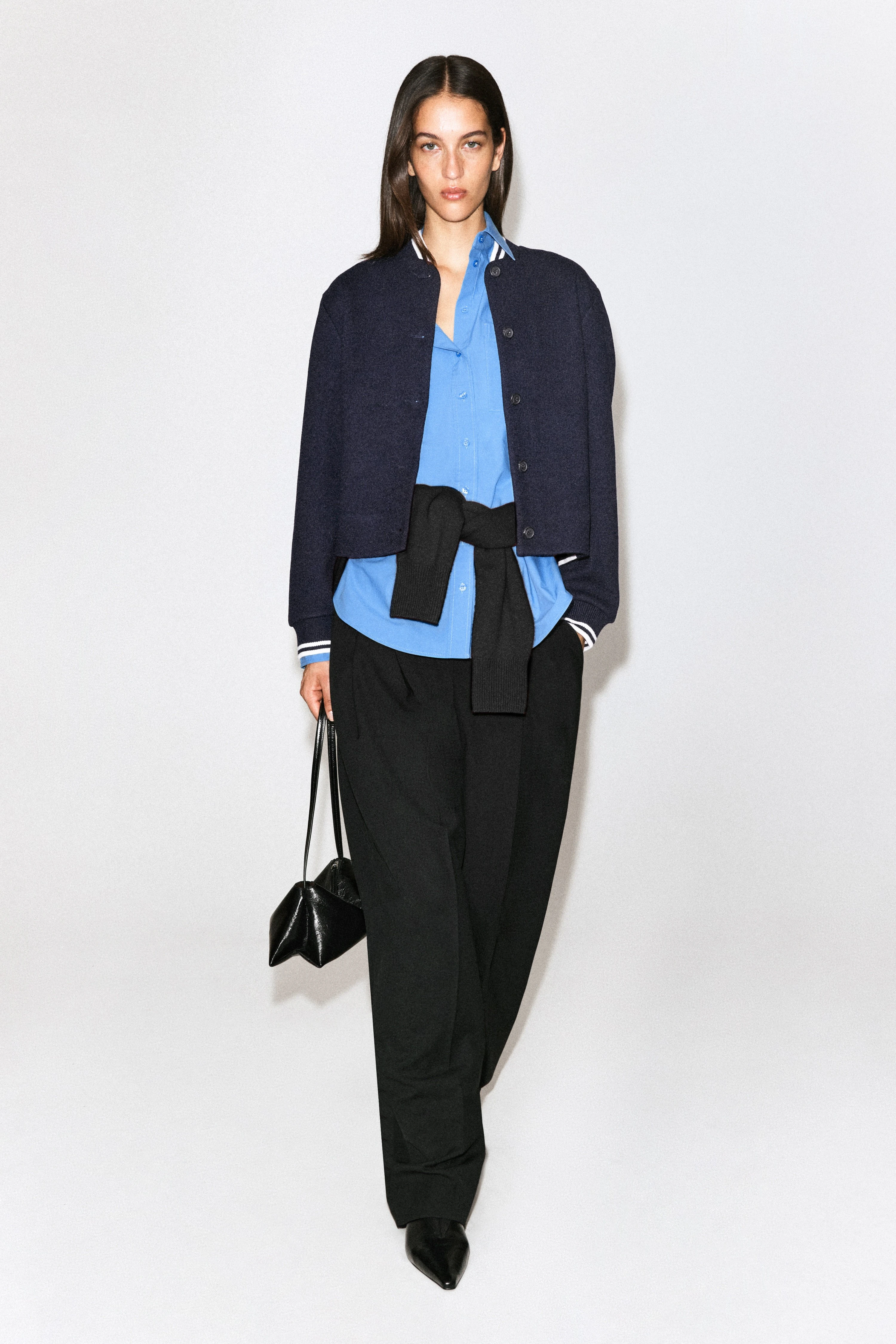 BOILED WOOL-BLEND BOMBER JACKET - 4