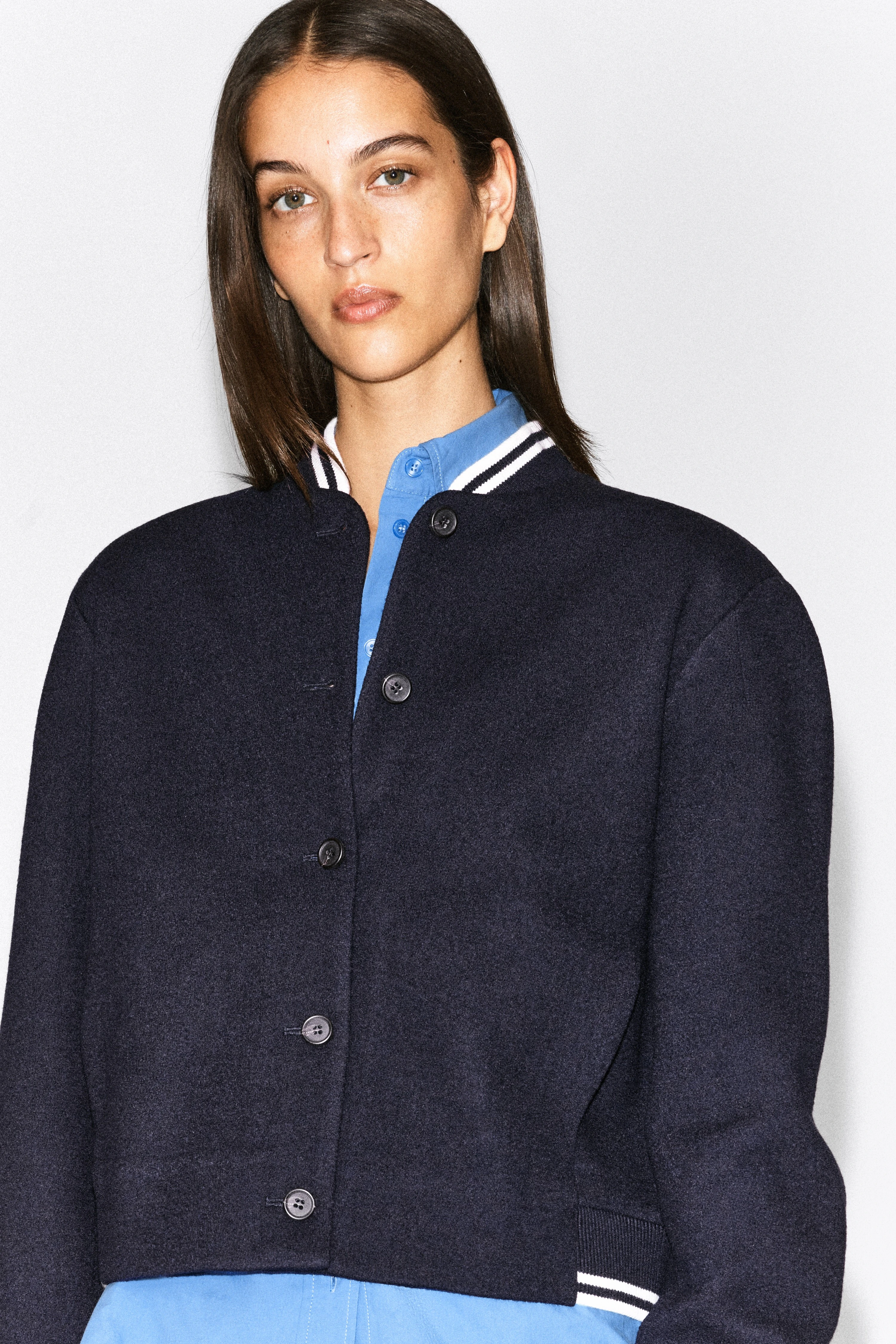 BOILED WOOL-BLEND BOMBER JACKET - 6