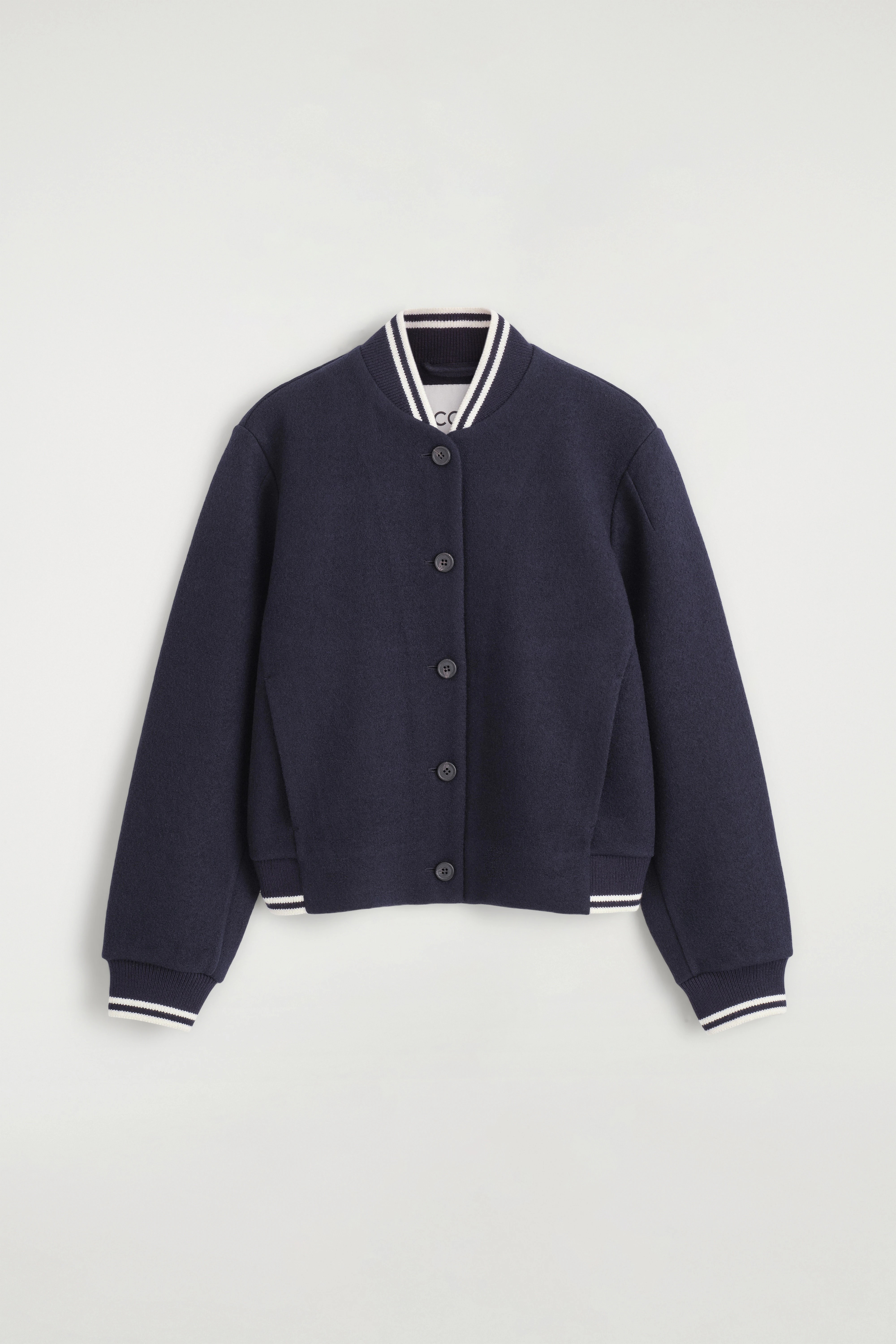 BOILED WOOL-BLEND BOMBER JACKET - 7