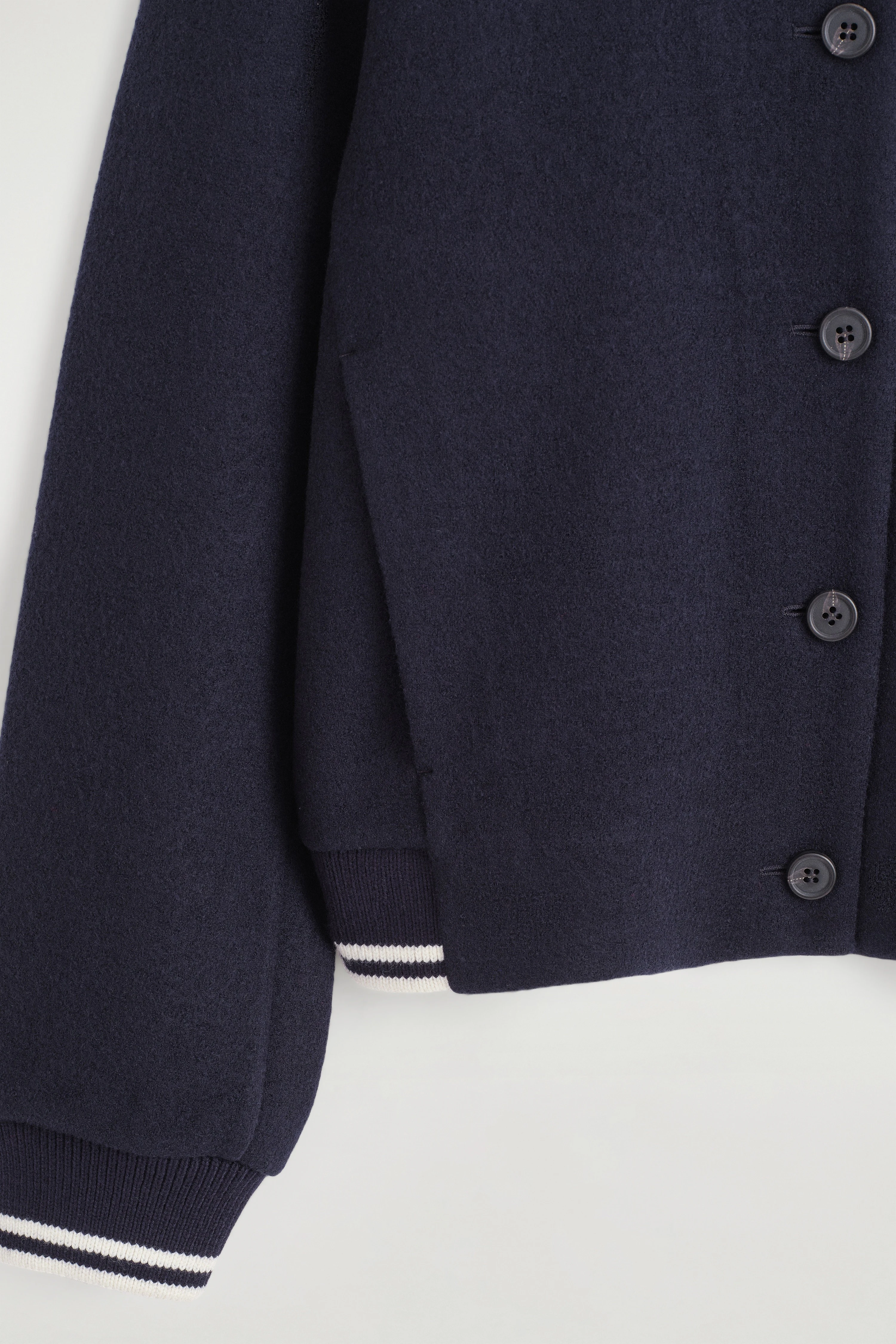 BOILED WOOL-BLEND BOMBER JACKET - 8