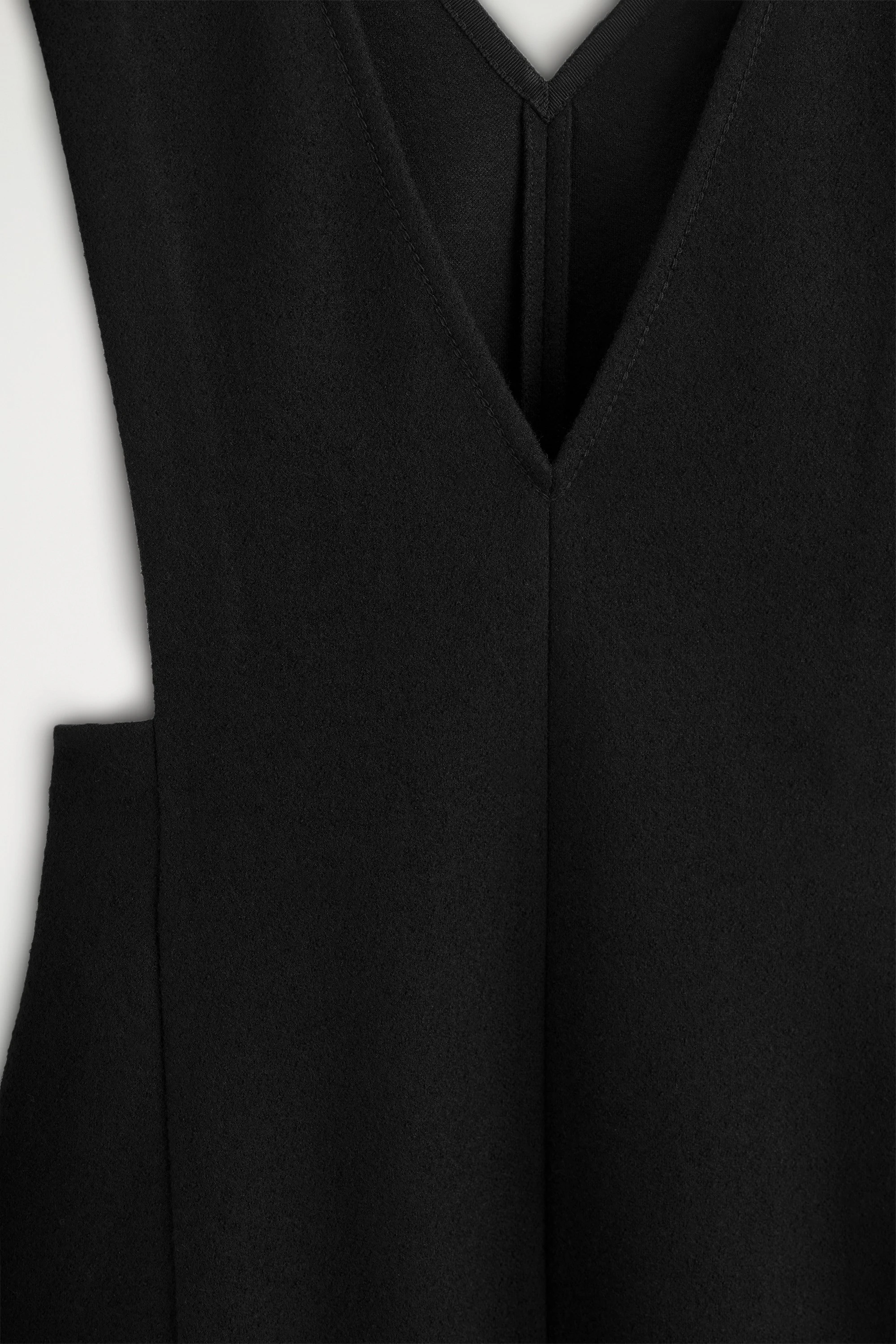 BOILED WOOL-BLEND MINI PINAFORE DRESS - 7