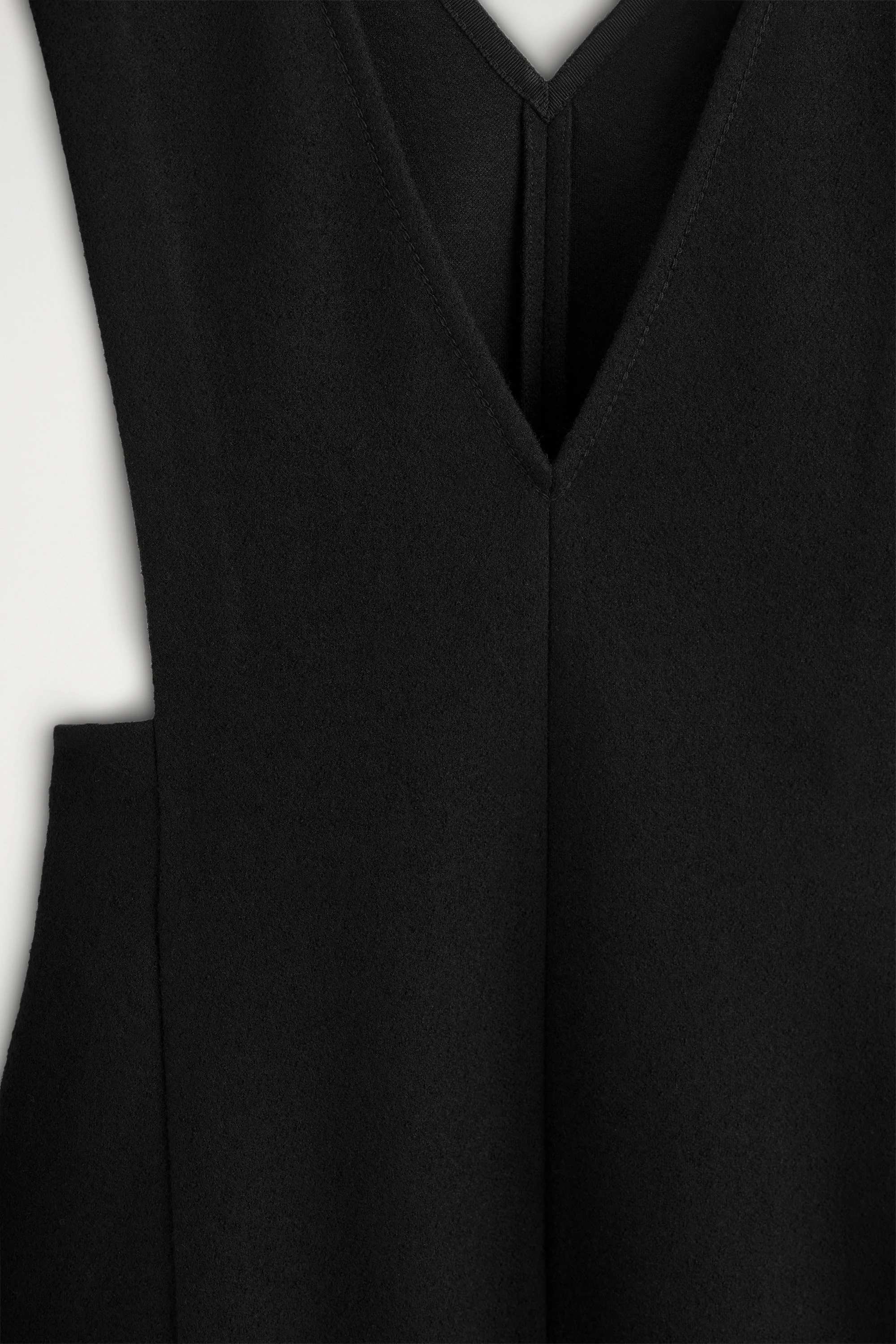 BOILED WOOL-BLEND MINI PINAFORE DRESS - 7