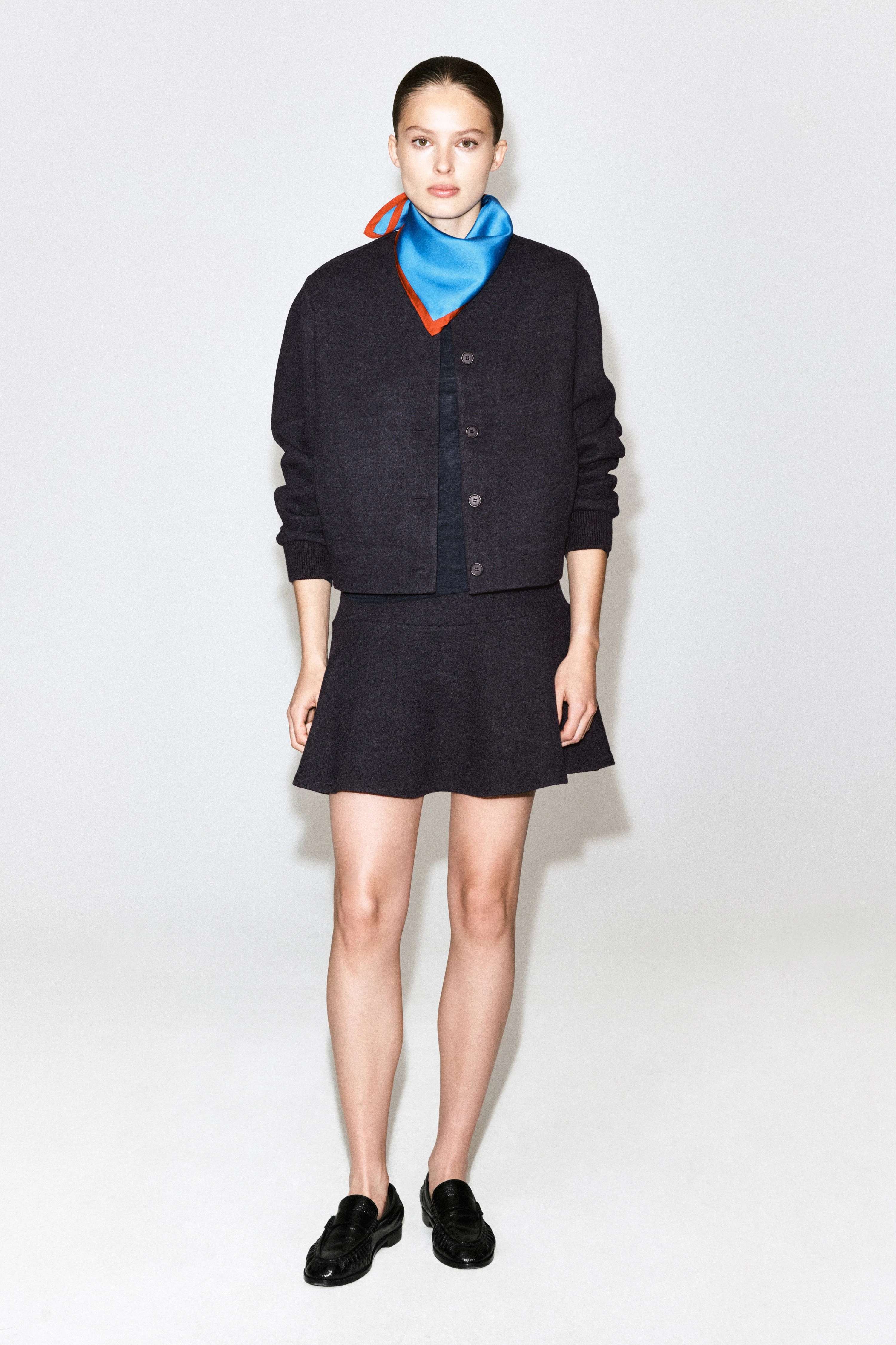 BOILED WOOL-BLEND MINI SKIRT - 3