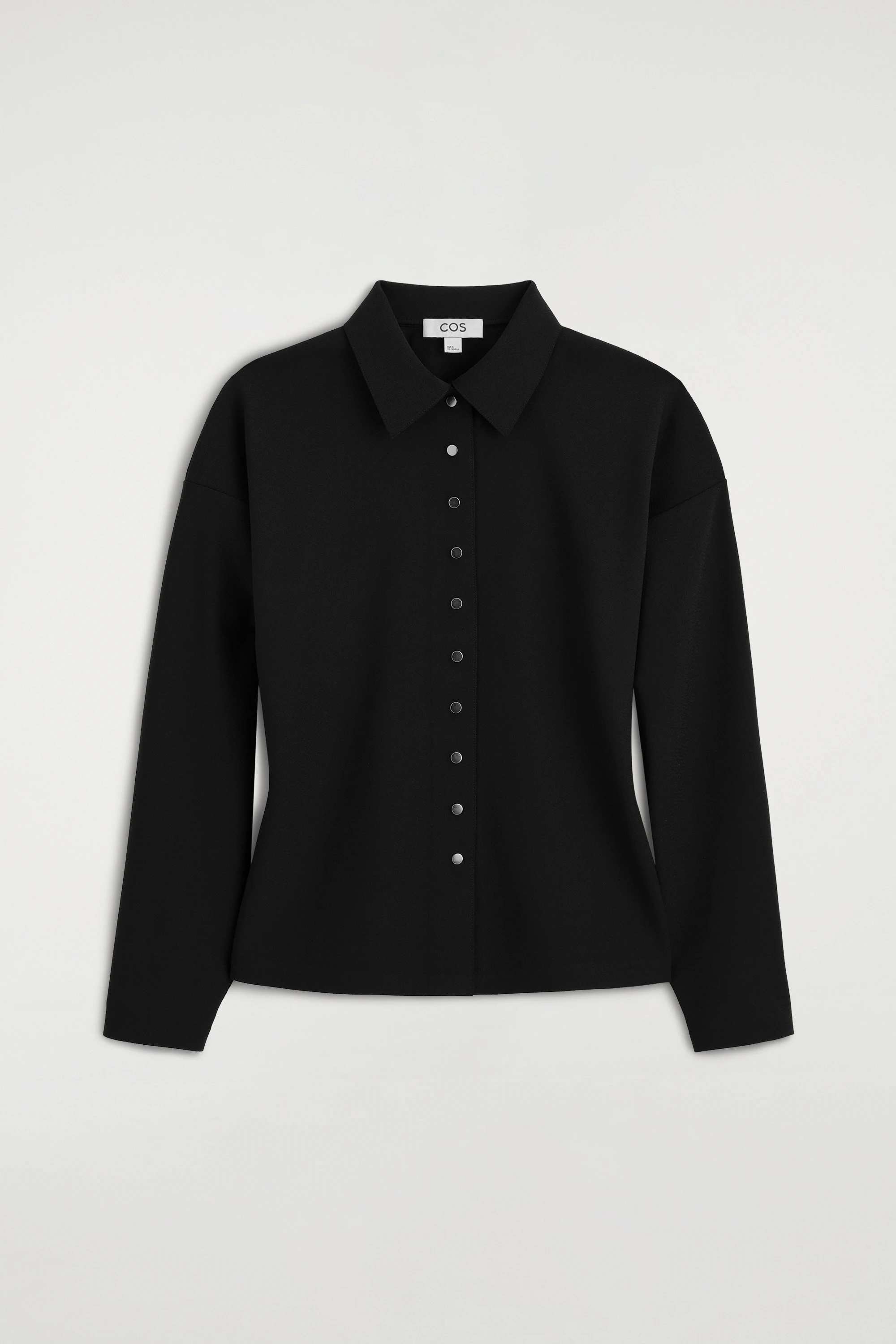 WAISTED CREPE-JERSEY SHIRT - 7