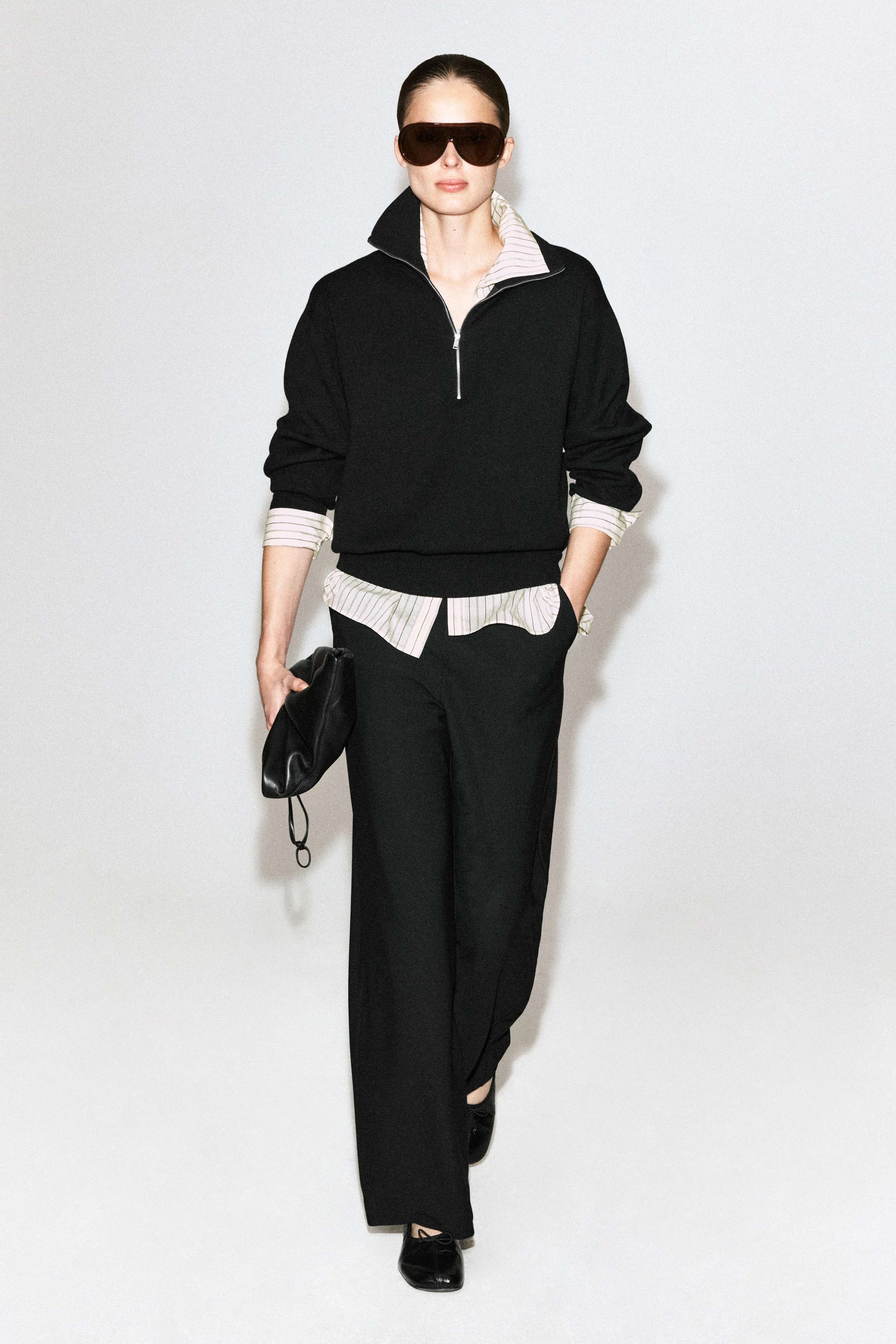 CREPE-JERSEY WIDE-LEG TROUSERS