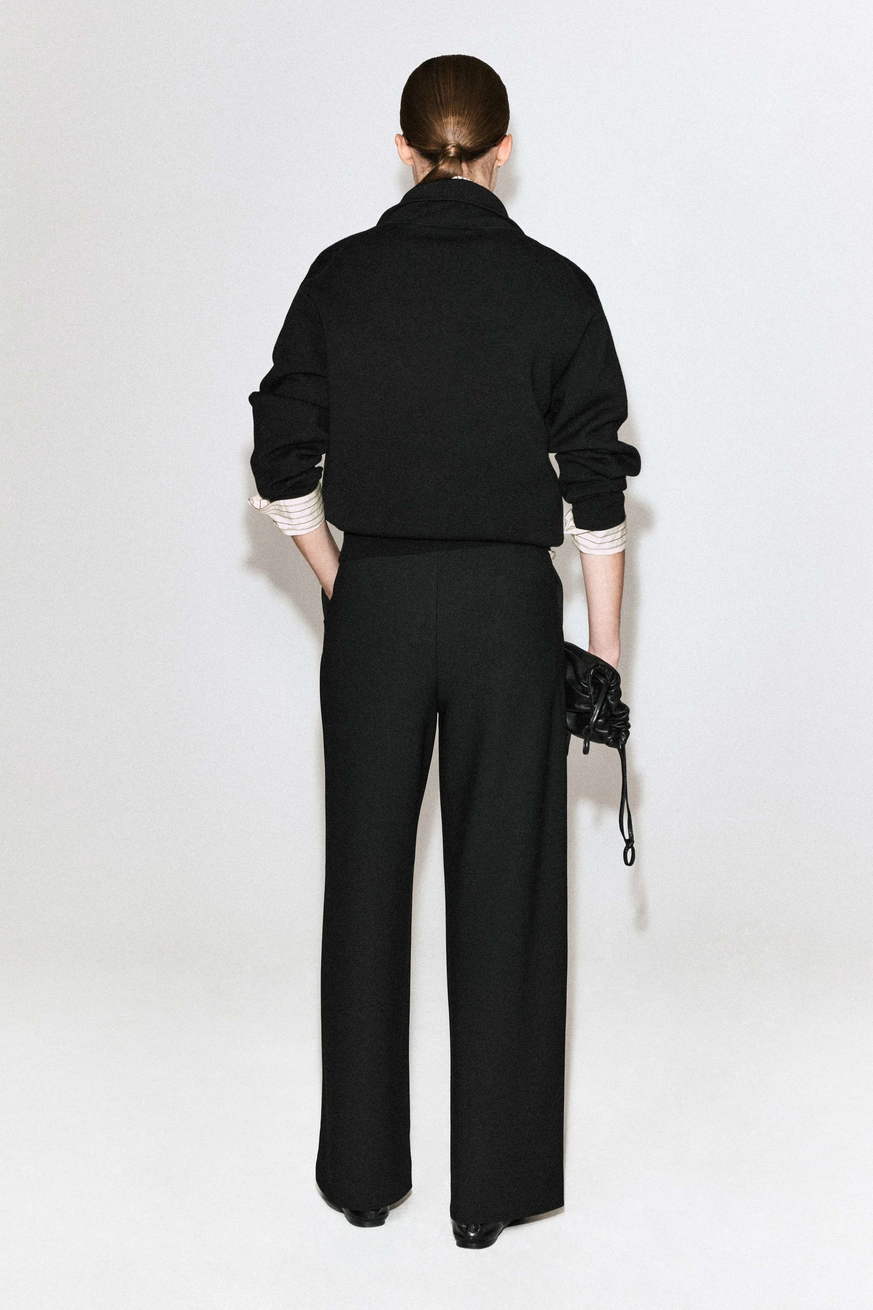 CREPE-JERSEY WIDE-LEG TROUSERS