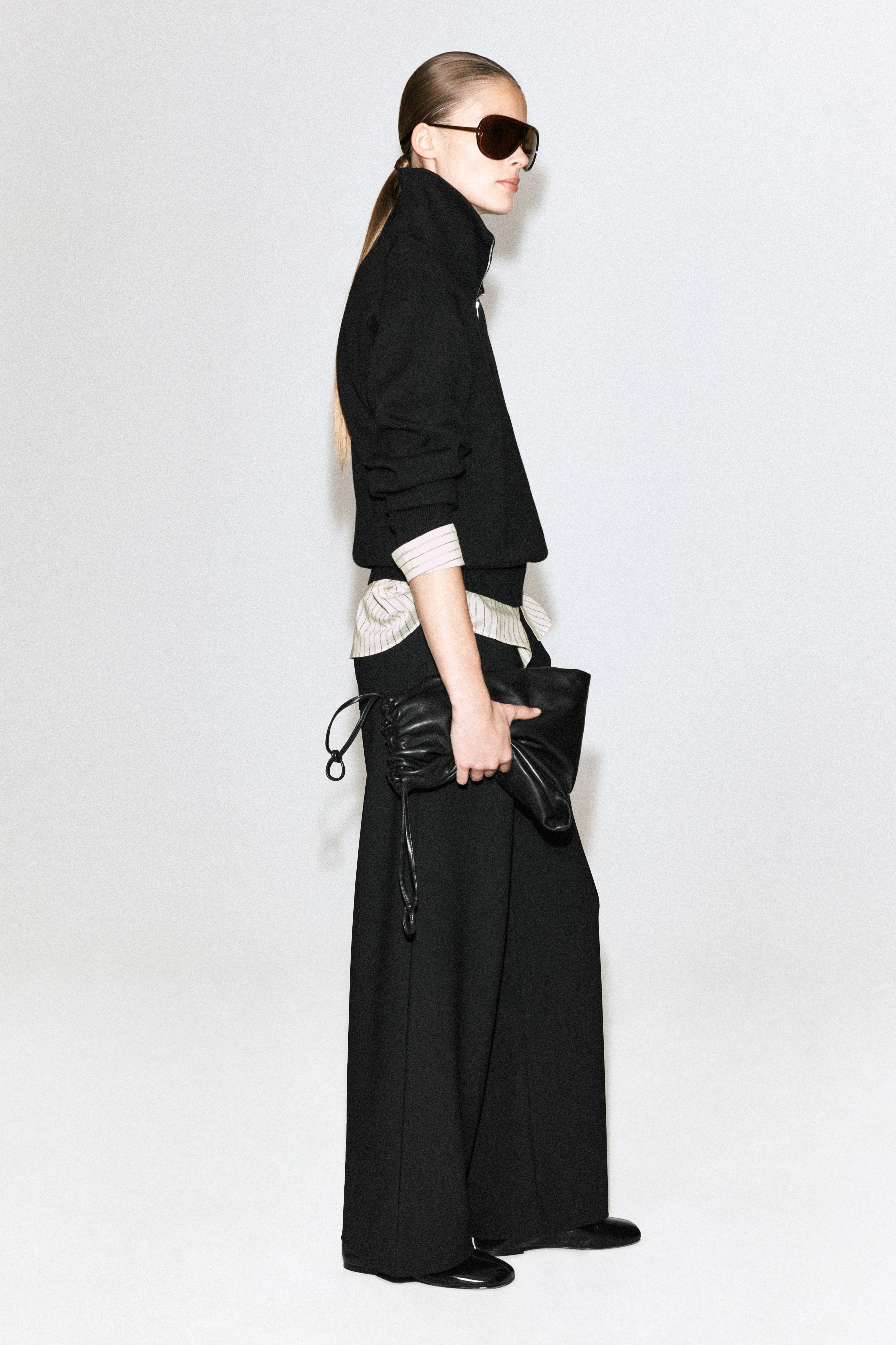 CREPE-JERSEY WIDE-LEG TROUSERS - 4
