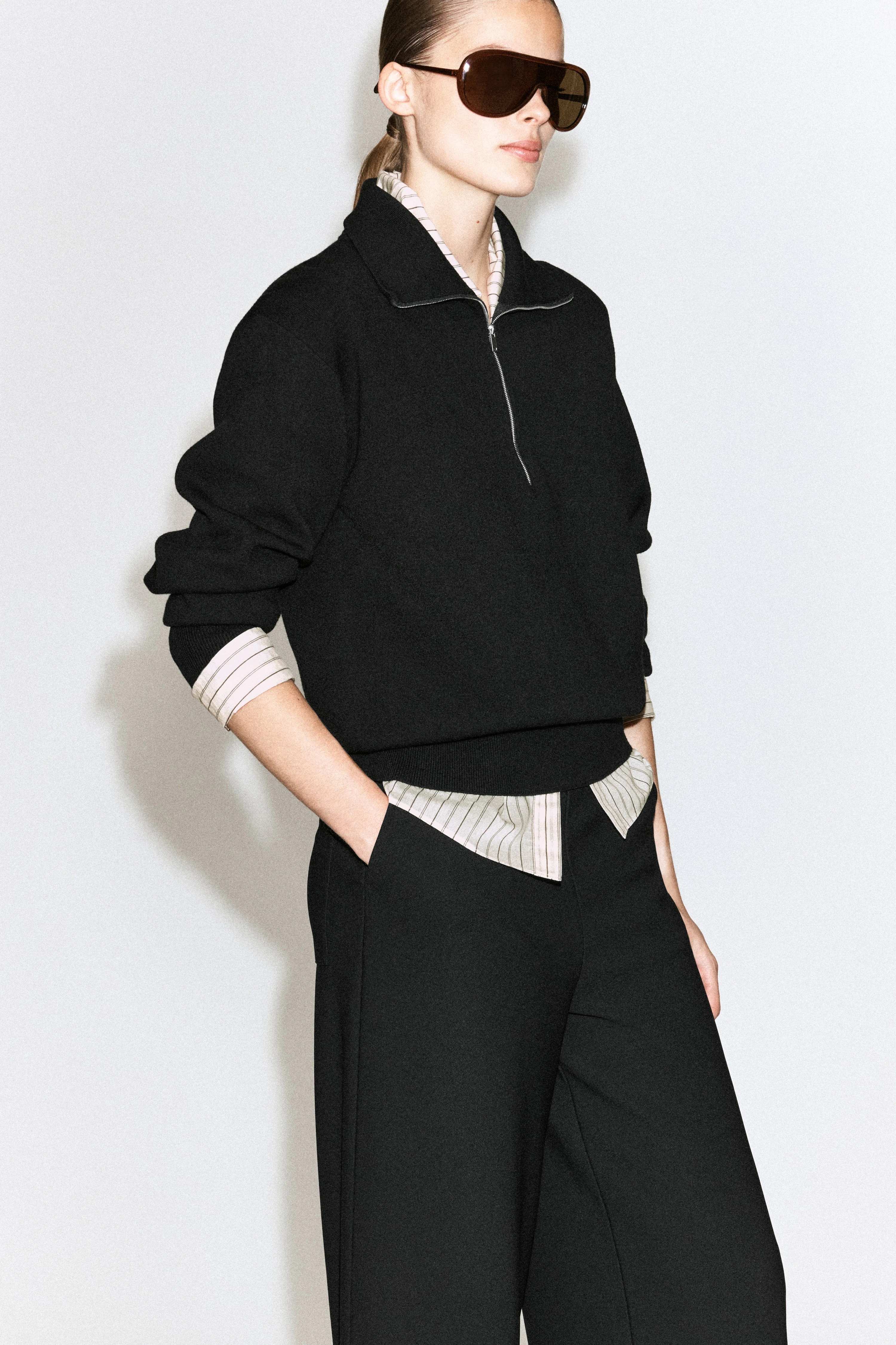 CREPE-JERSEY WIDE-LEG TROUSERS - 5