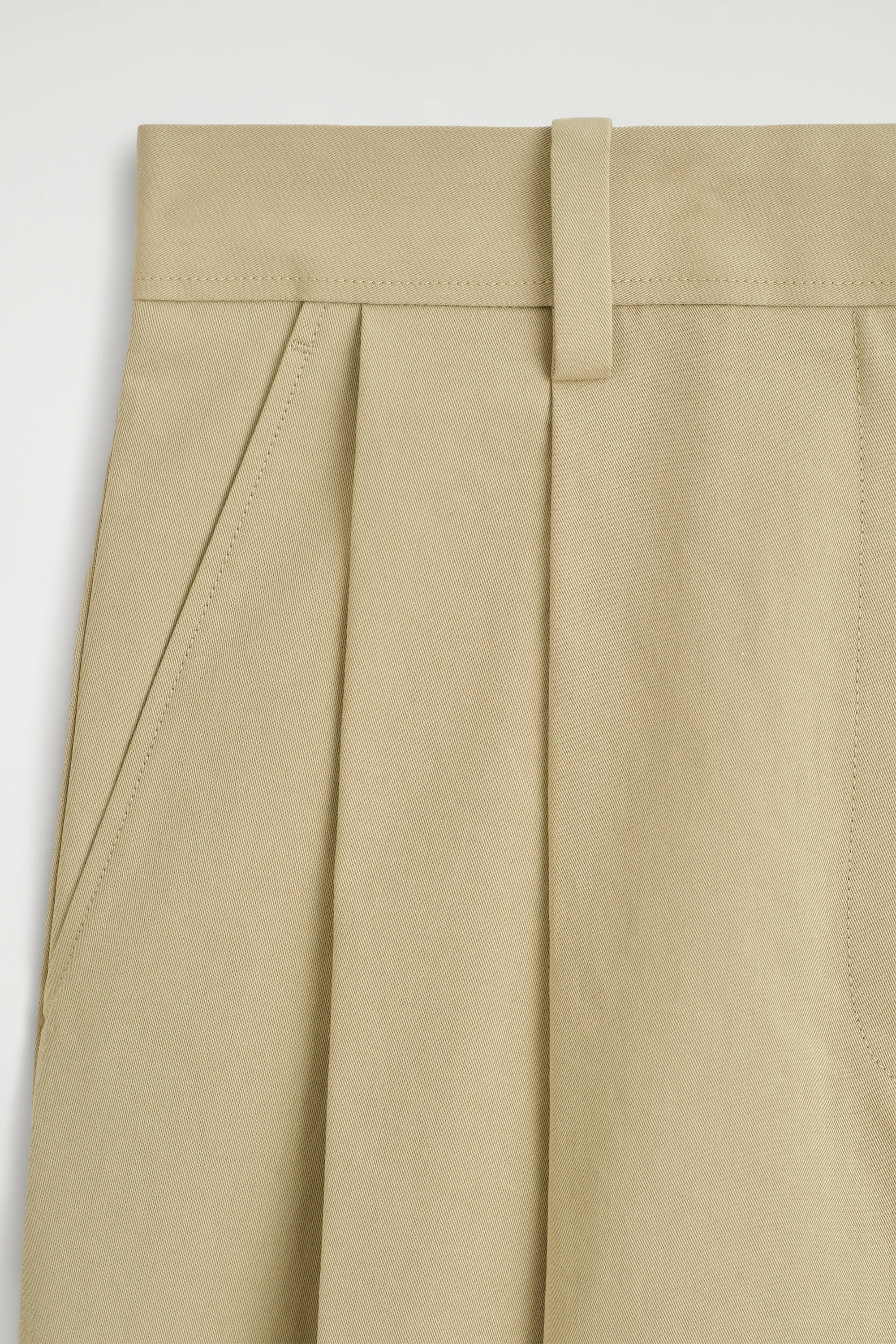COTTON CROPPED BARREL-LEG TROUSERS - 7