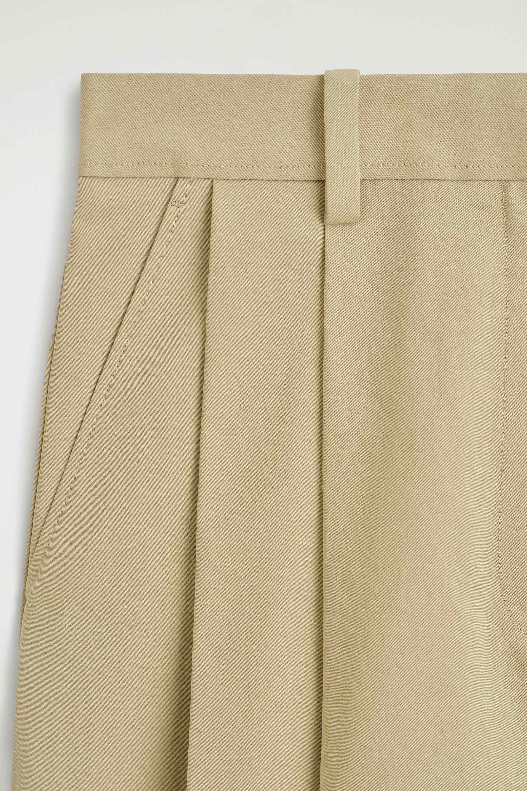 COTTON CROPPED BARREL-LEG TROUSERS - 7