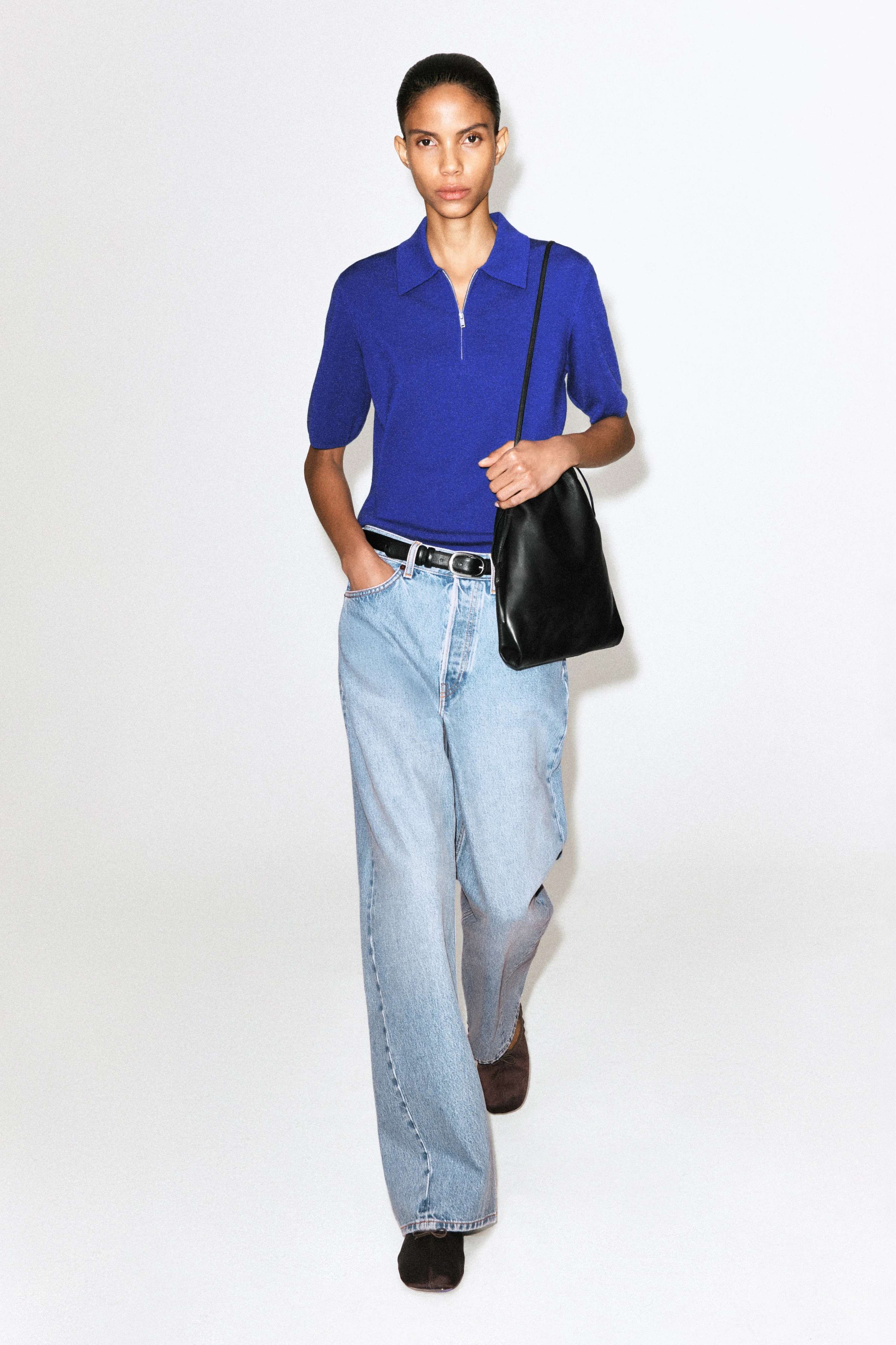 MERINO WOOL ZIP-UP POLO SHIRT - 3