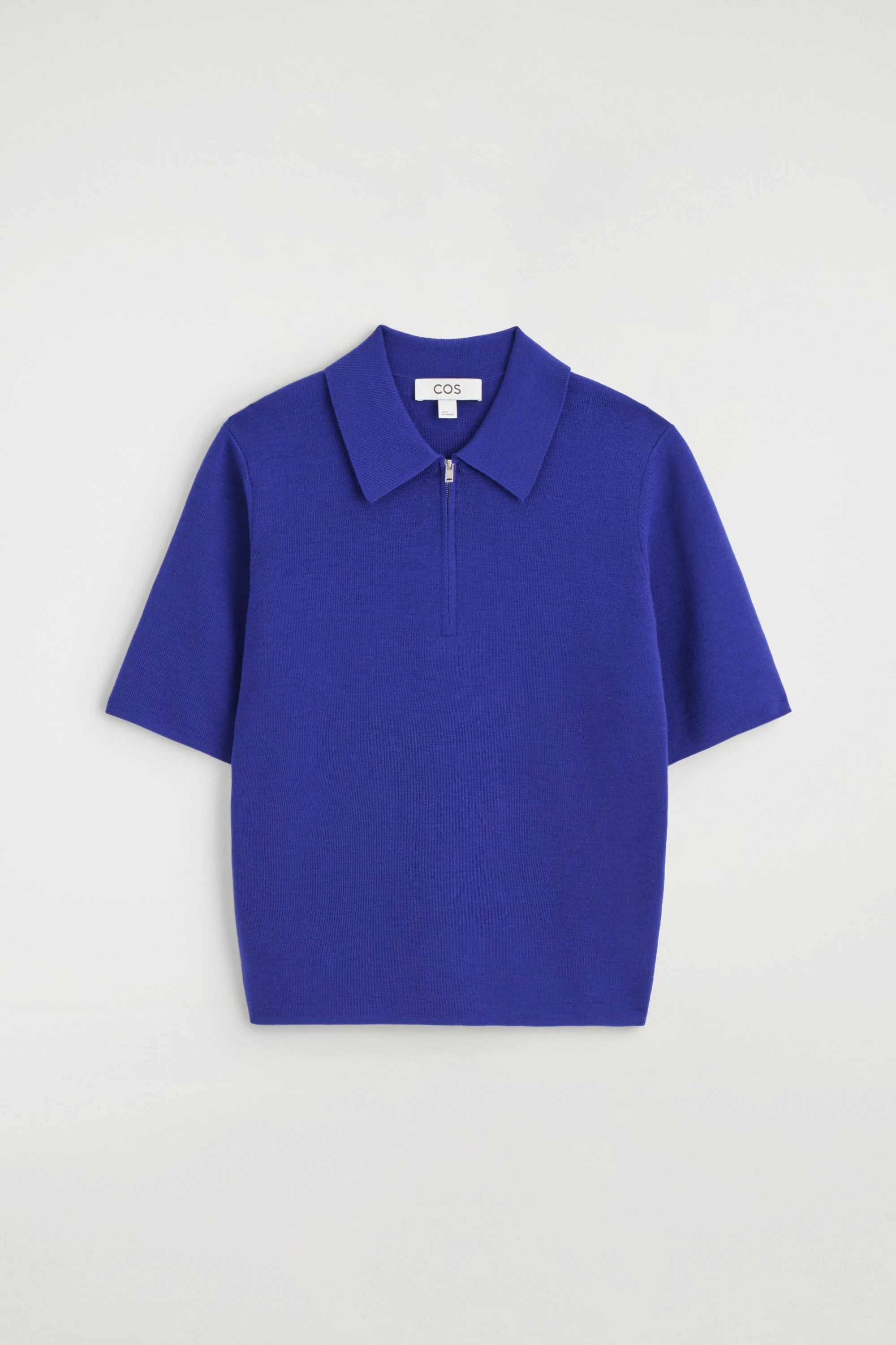 MERINO WOOL ZIP-UP POLO SHIRT - 7