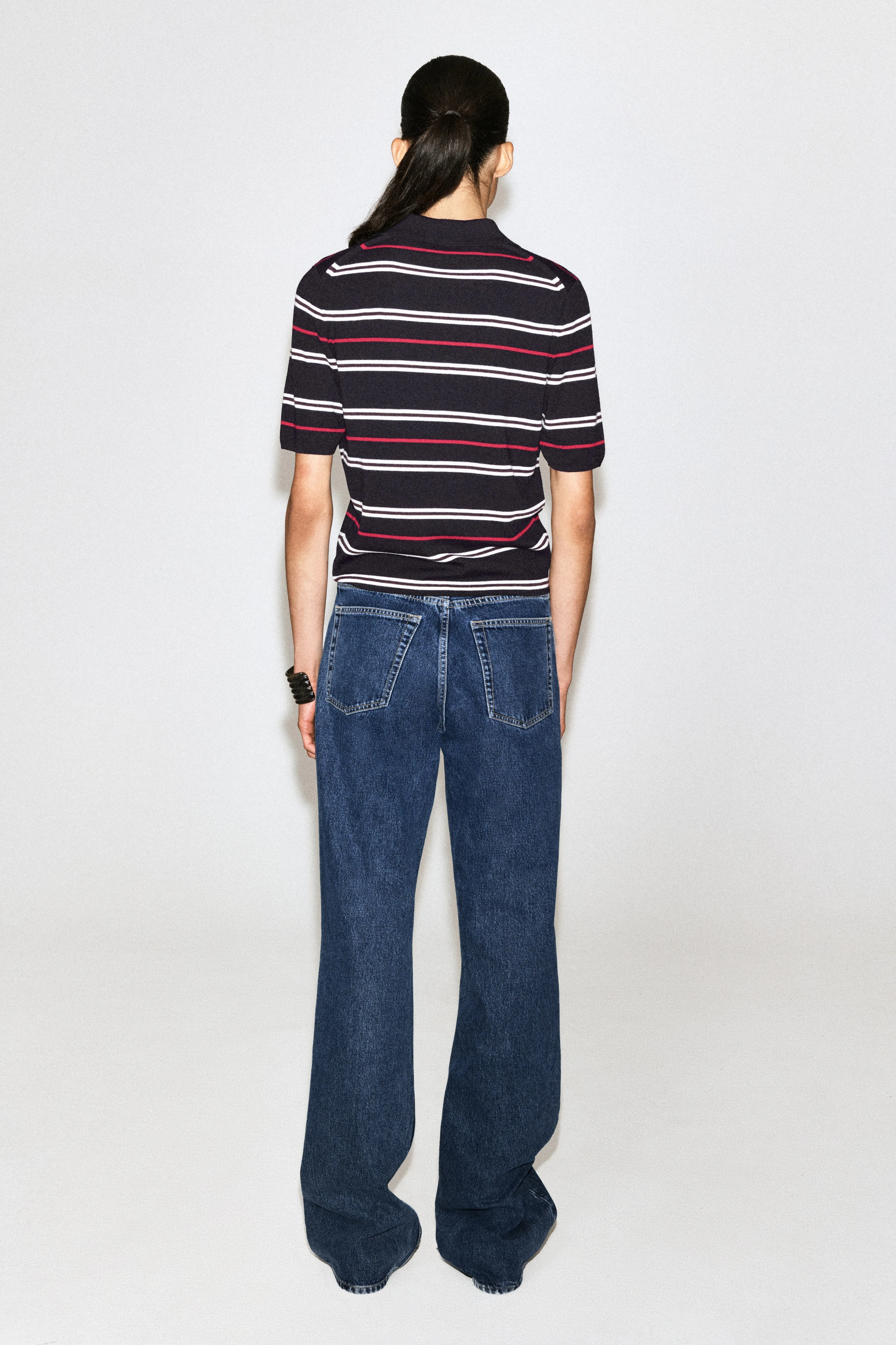 MERINO WOOL ZIP-UP POLO SHIRT - 2