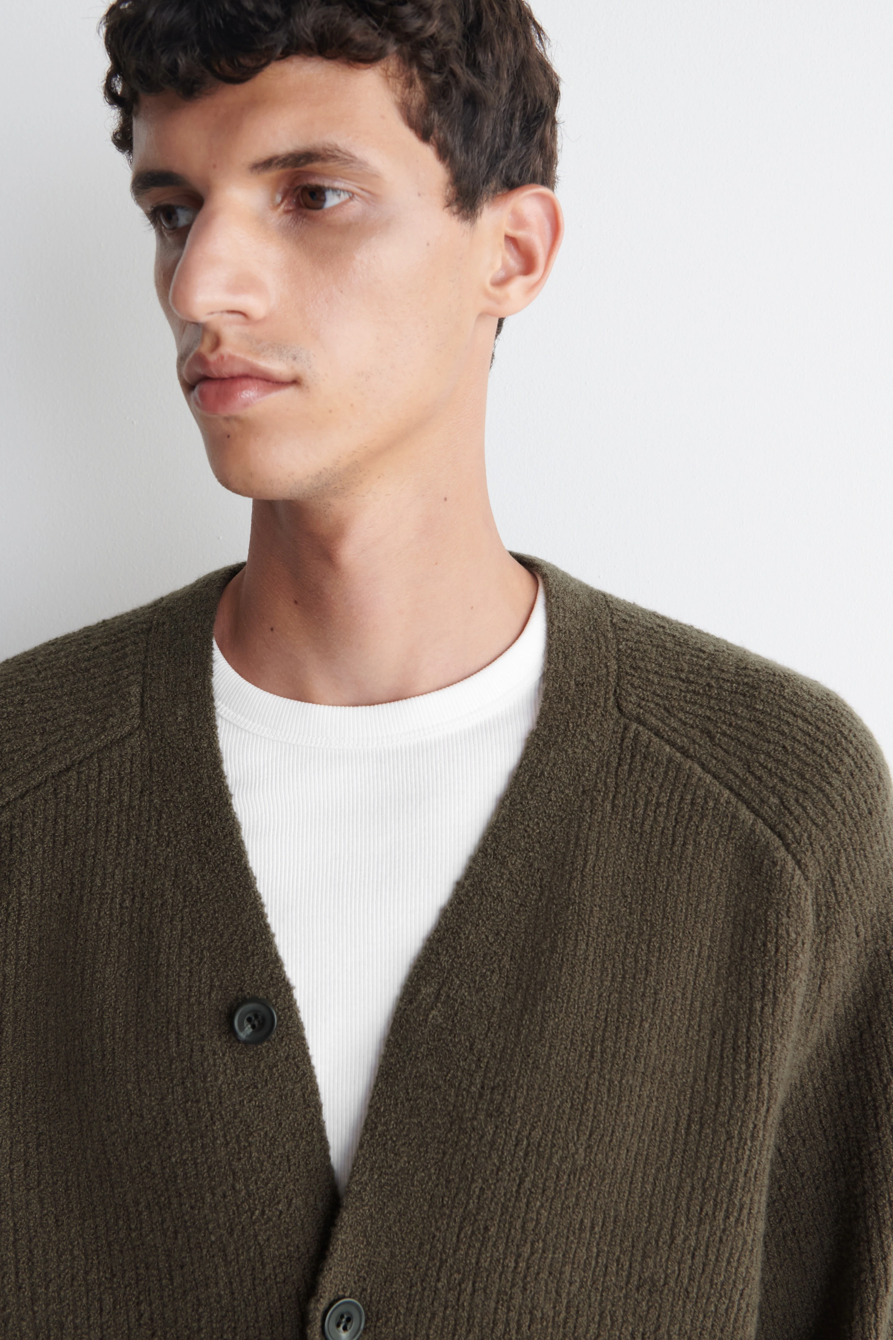 WOOL-BLEND BOUCLÉ CARDIGAN - 6