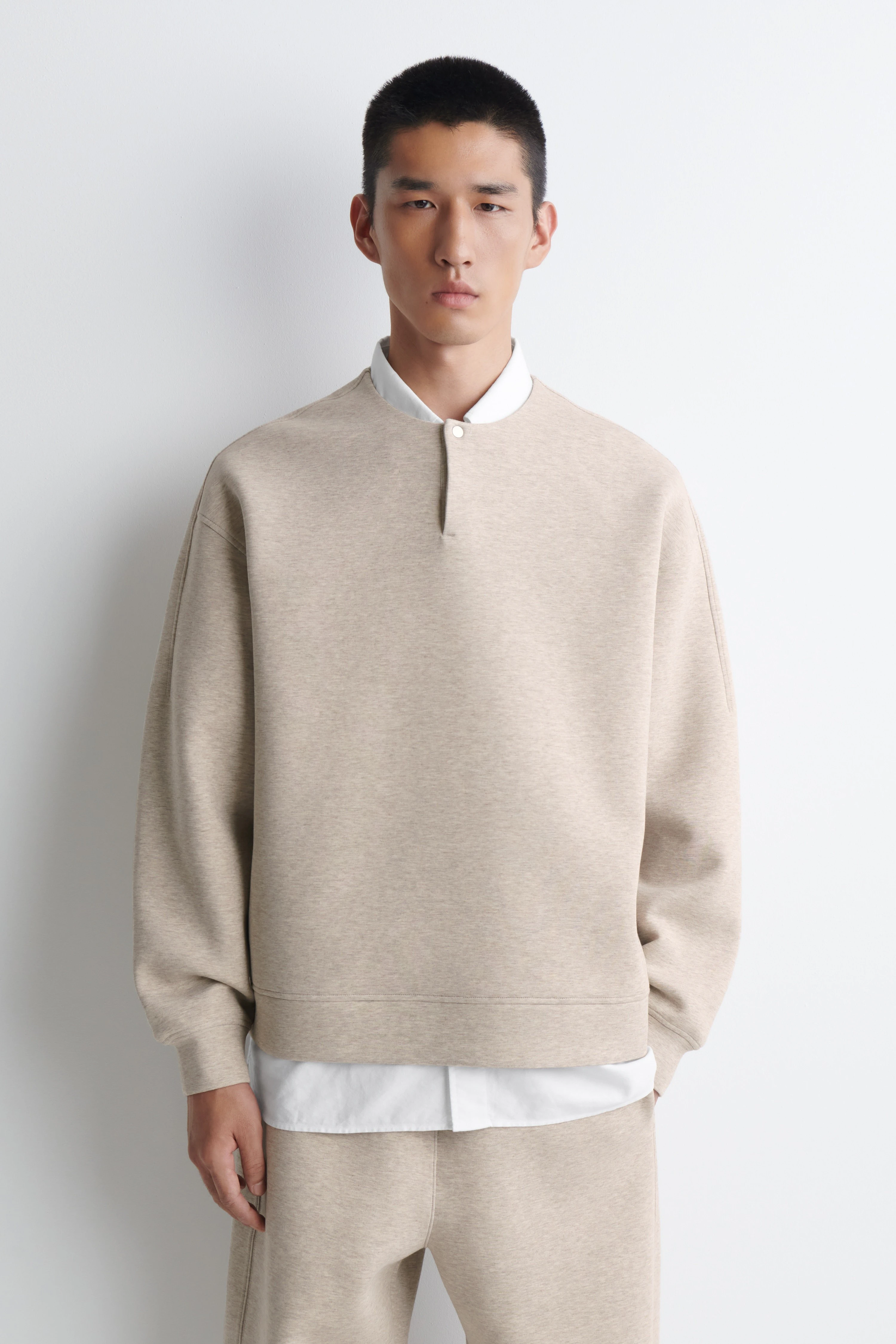 RELAXED SCUBA HENLEY TOP - 1