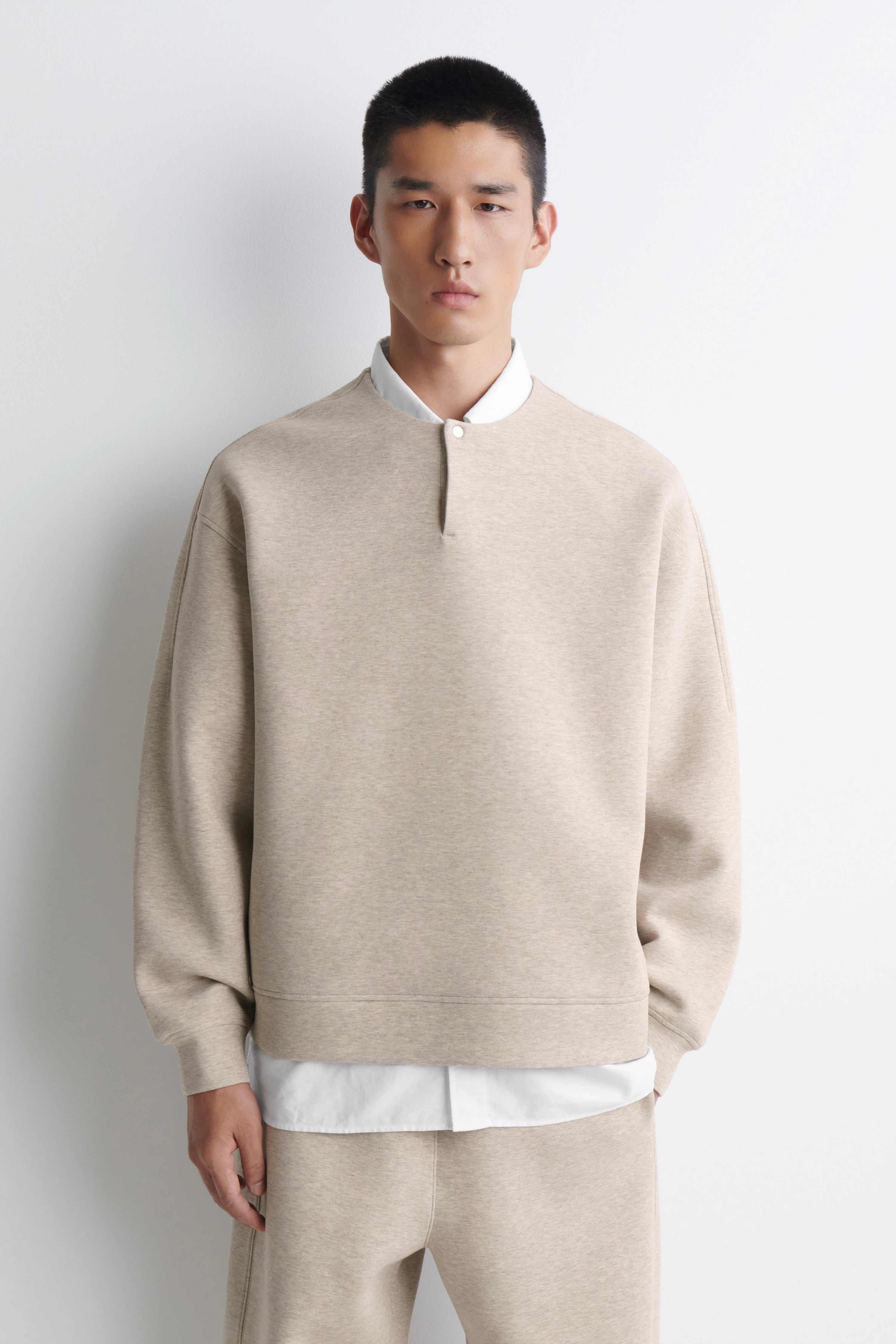 RELAXED SCUBA HENLEY TOP - 1