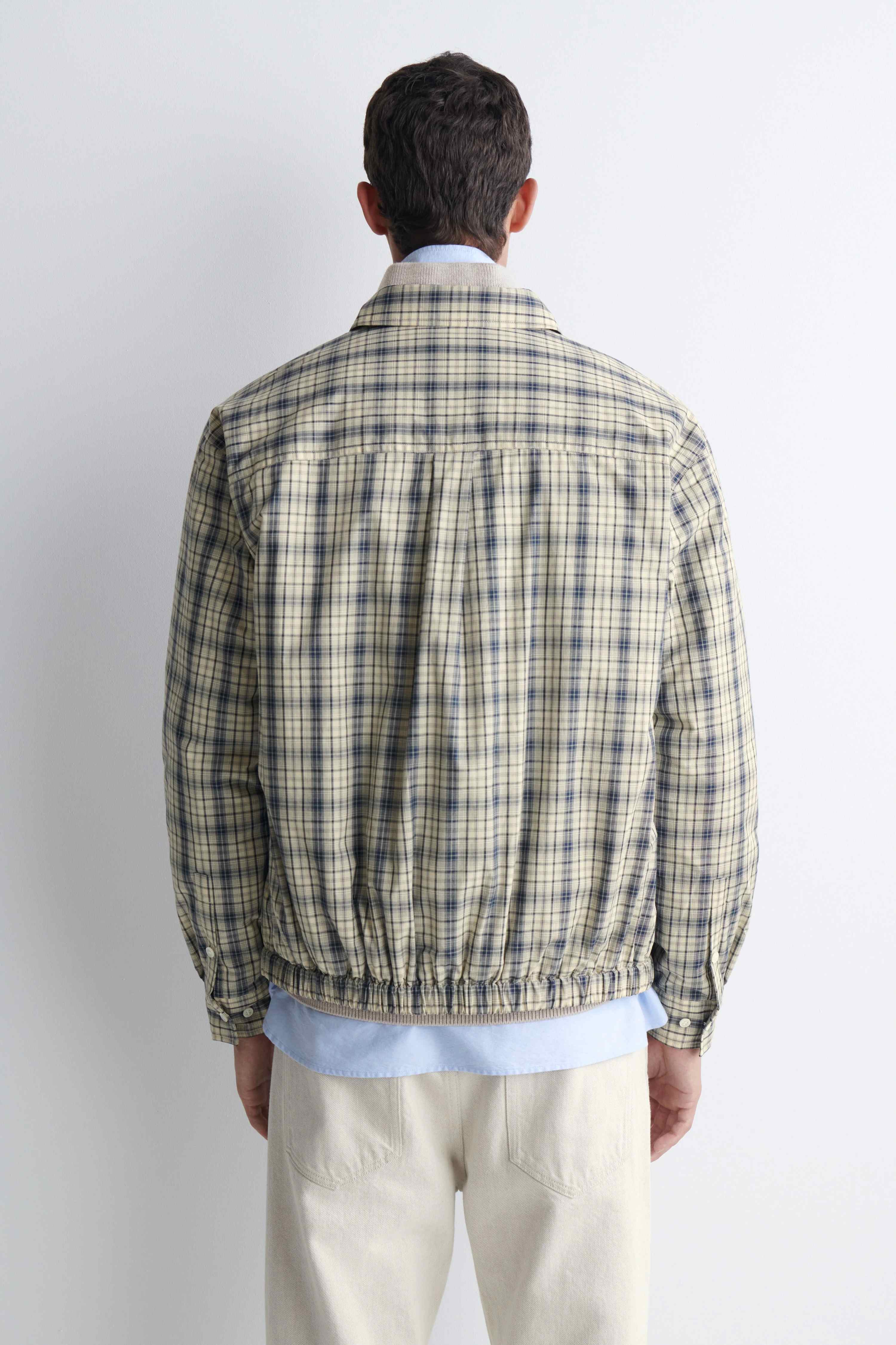 PADDED CHECKED COTTON OVERSHIRT - 2