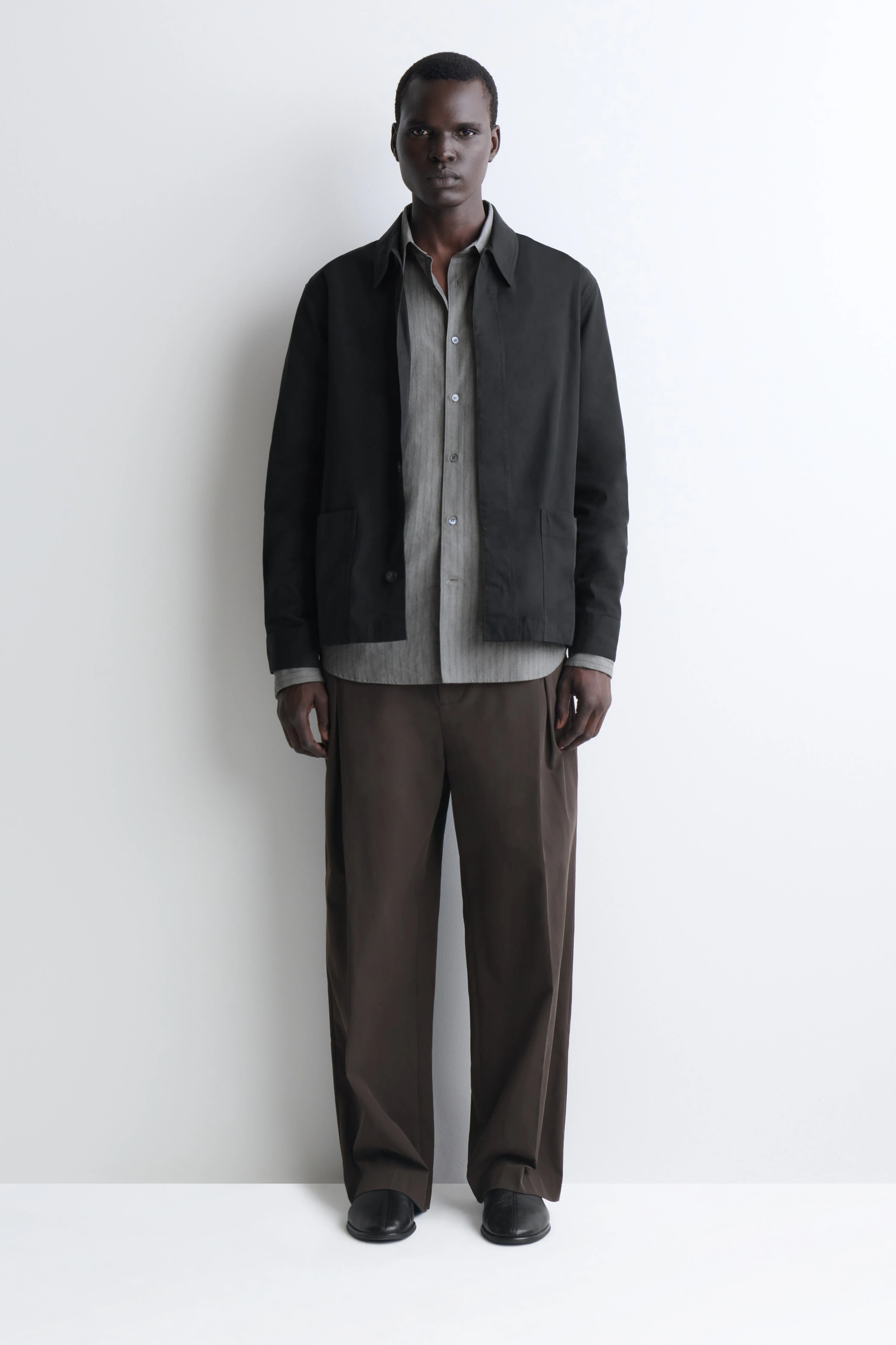 GARMENT-WASHED COTTON-TWILL OVERSHIRT - 3
