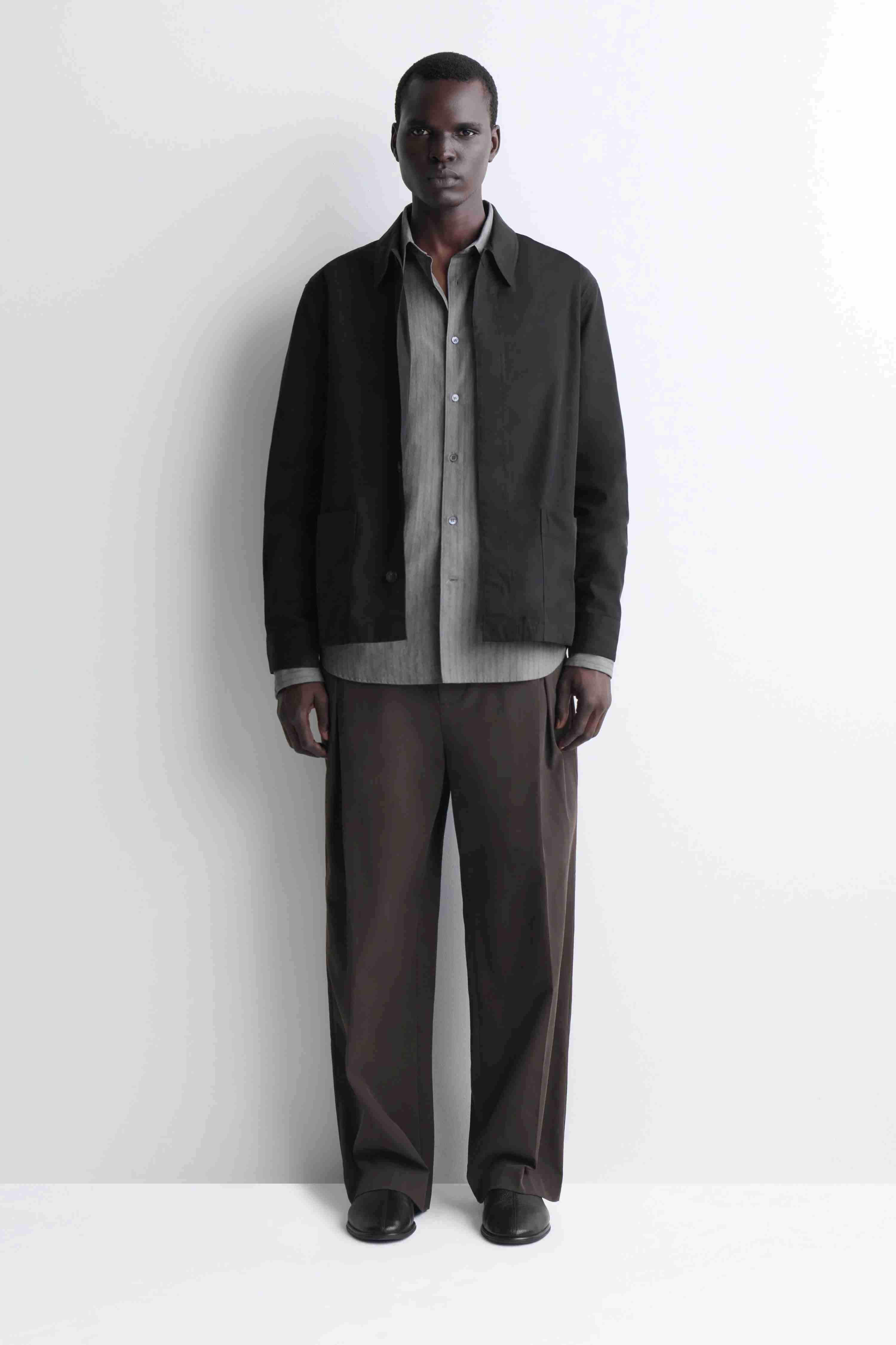 GARMENT-WASHED COTTON-TWILL OVERSHIRT - 3