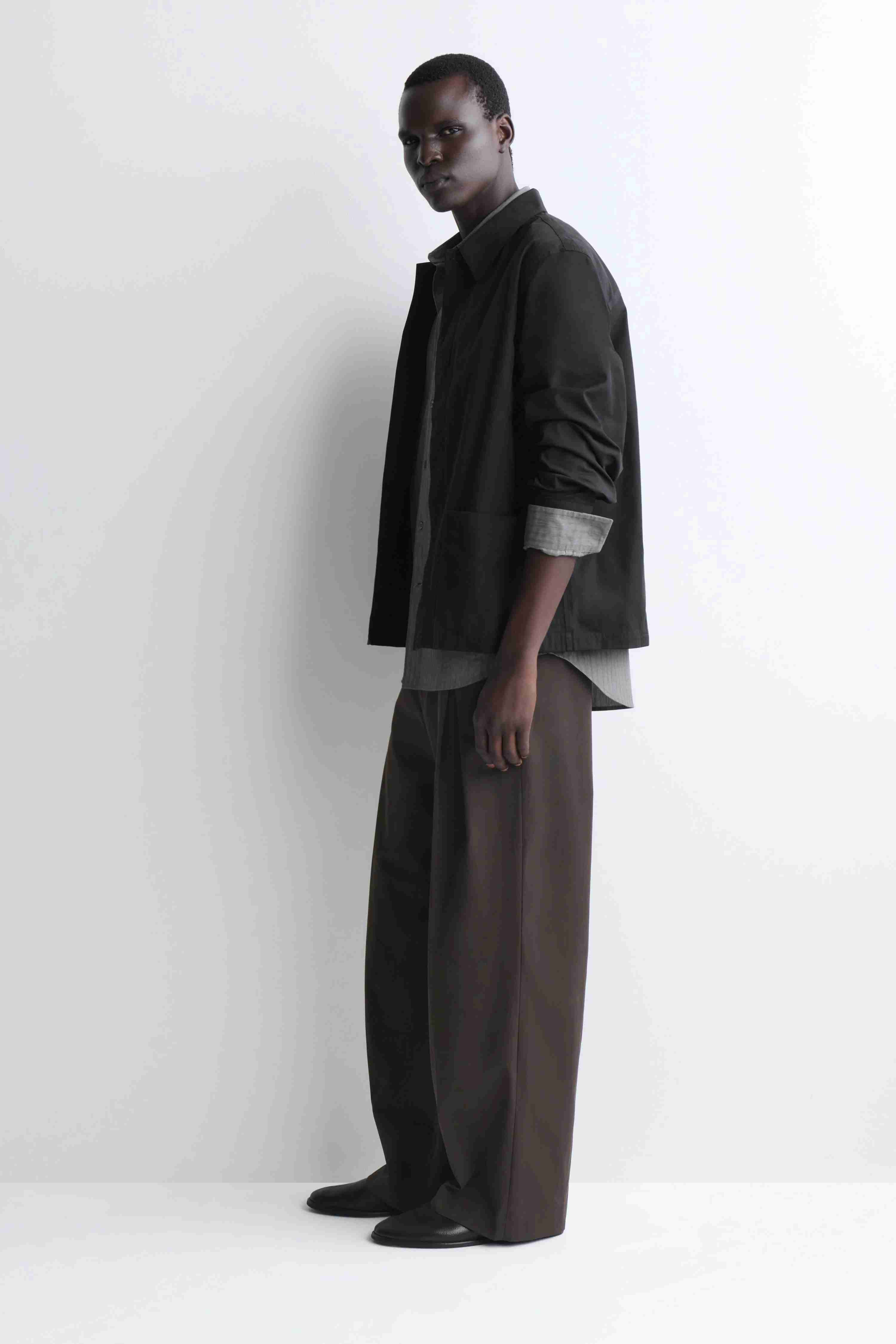 GARMENT-WASHED COTTON-TWILL OVERSHIRT - 4