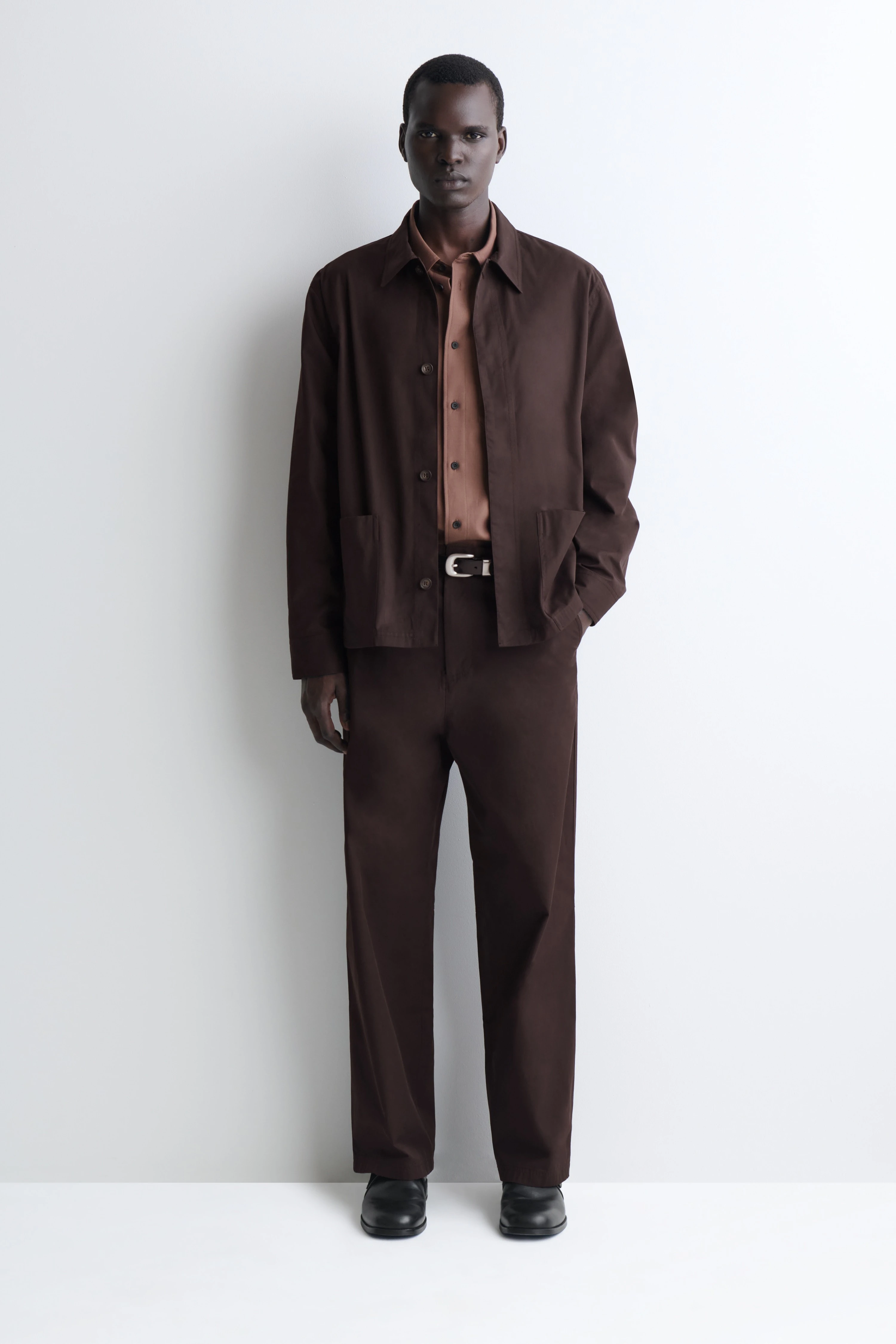 GARMENT-WASHED COTTON-TWILL OVERSHIRT - 3