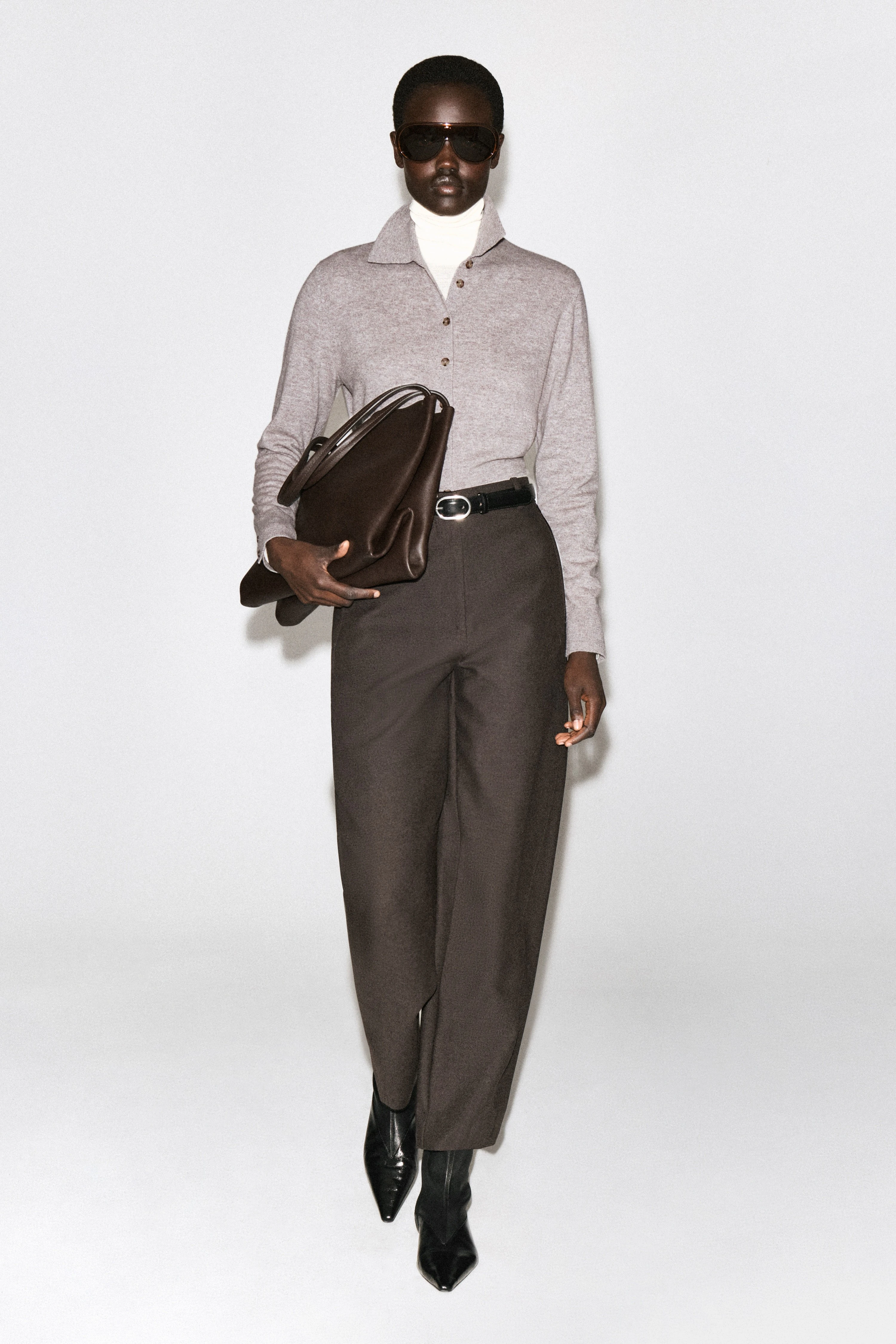 ROUNDED MERINO WOOL SHIRT - 3