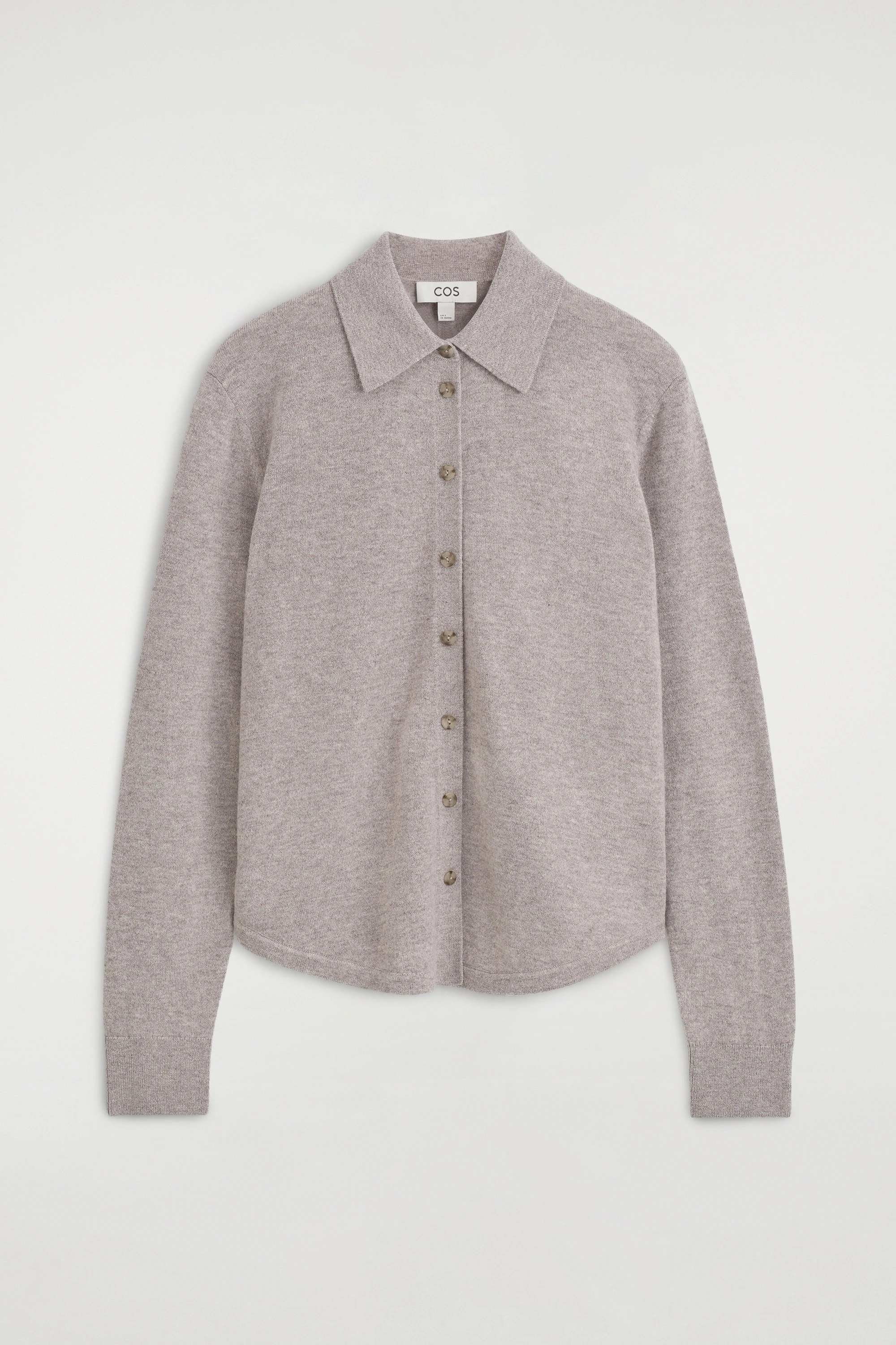 ROUNDED MERINO WOOL SHIRT - 7