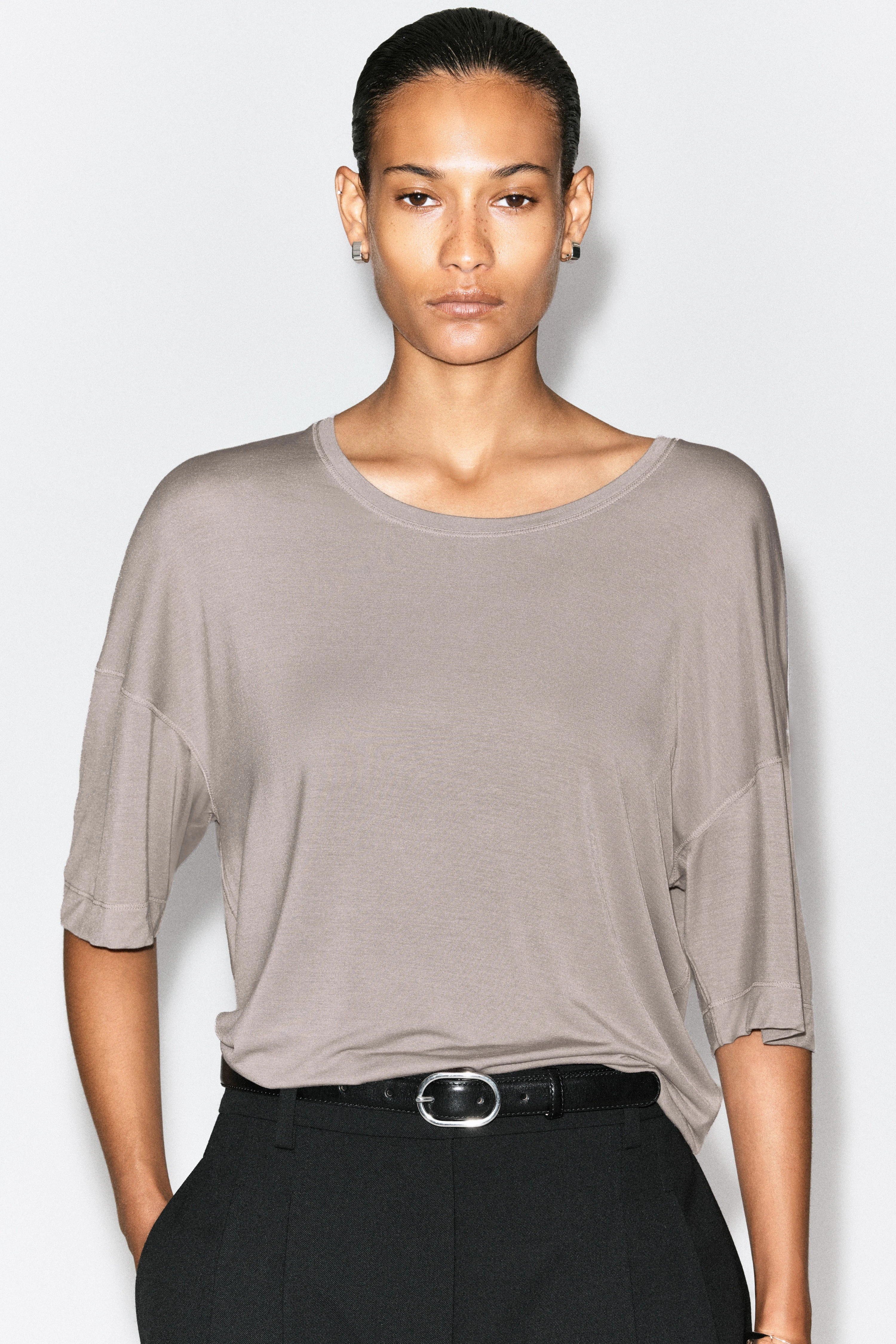 FLUID MODAL SCOOP-NECK T-SHIRT - 6