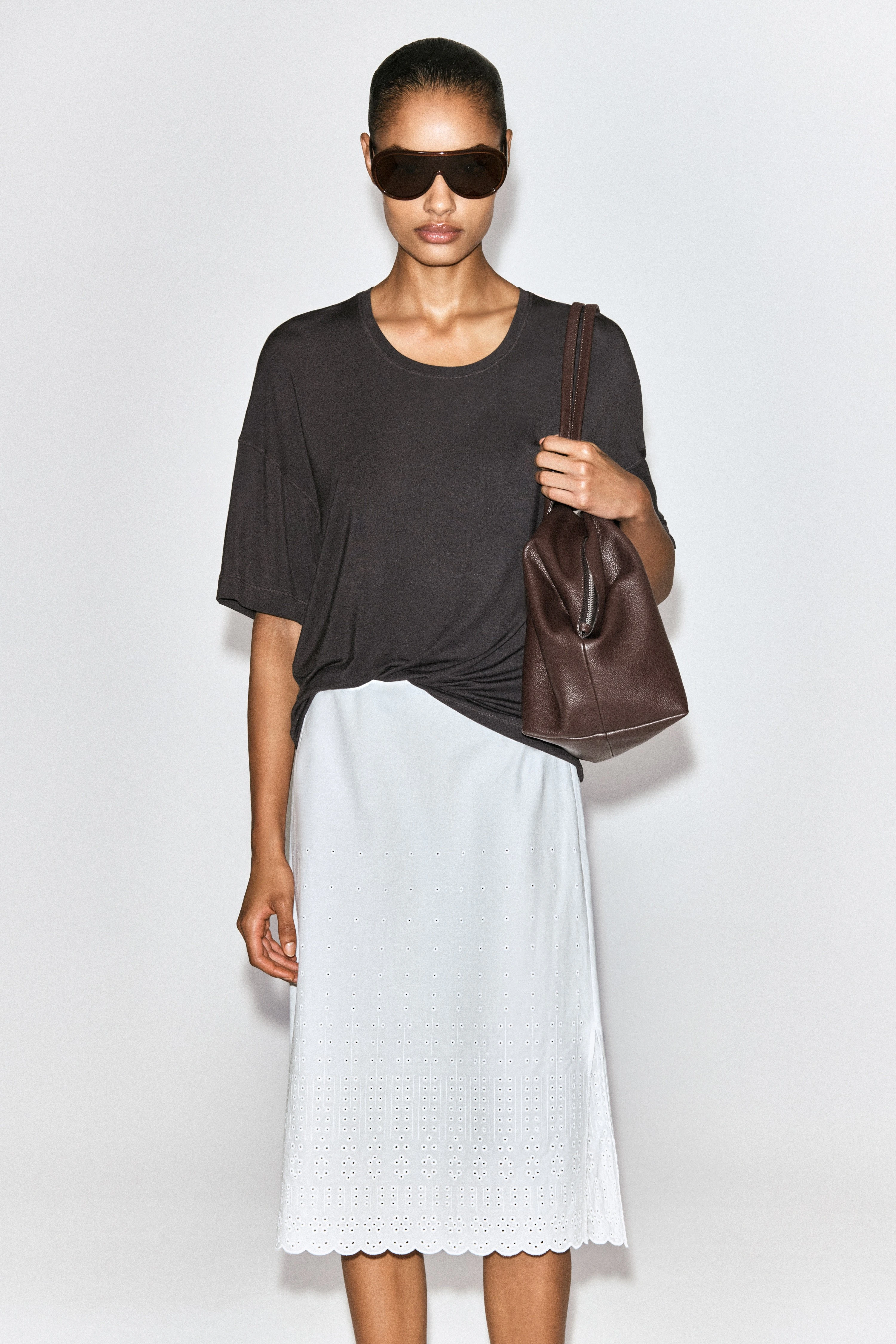 FLUID MODAL SCOOP-NECK T-SHIRT - 1