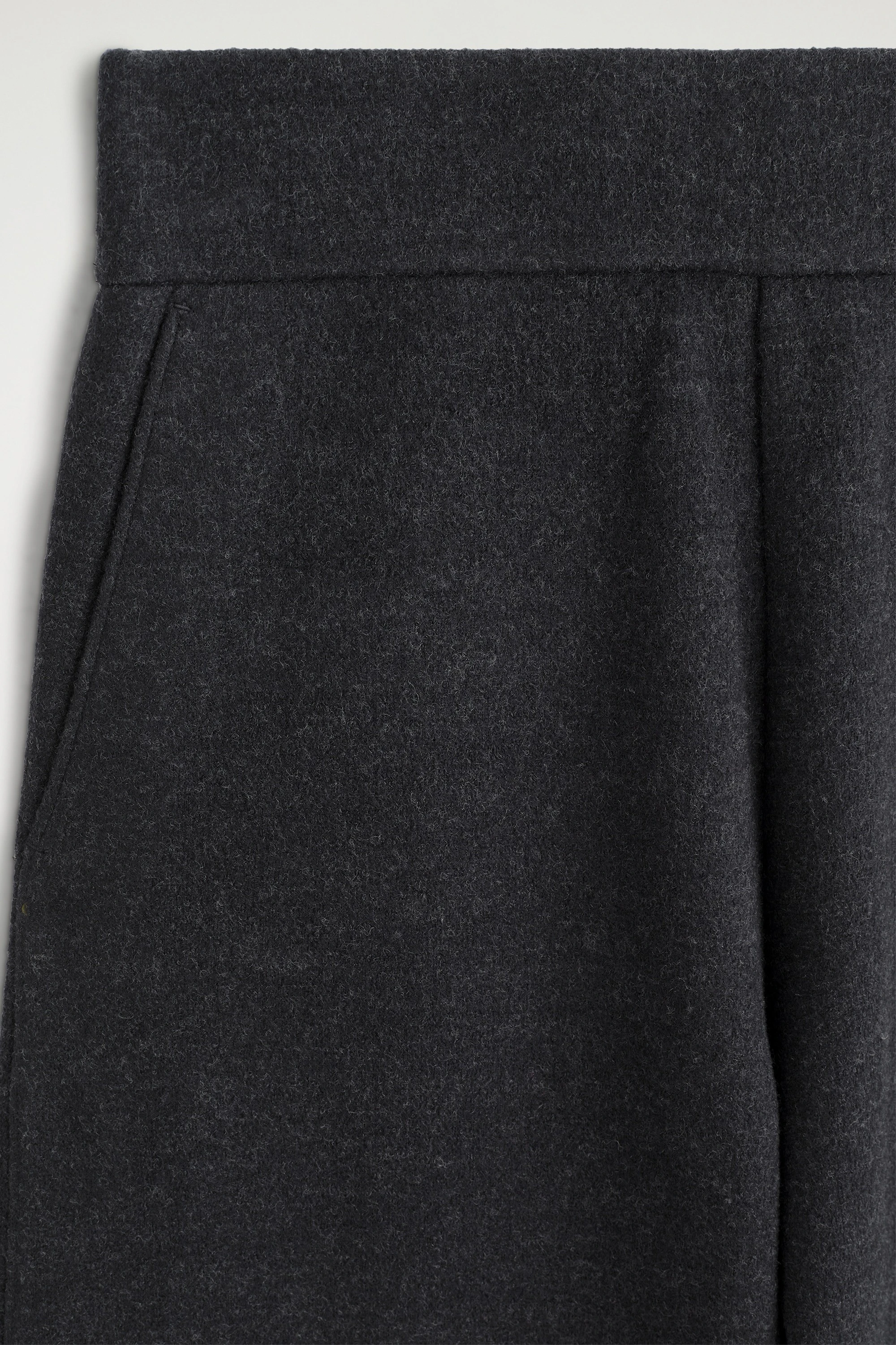 BOILED WOOL-BLEND BARREL-LEG TROUSERS - 7