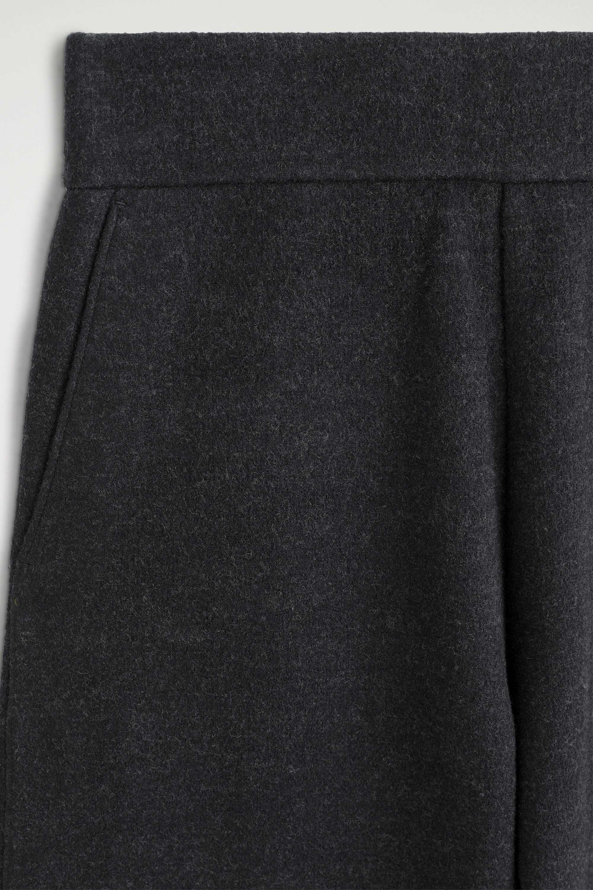 BOILED WOOL-BLEND BARREL-LEG TROUSERS - 7
