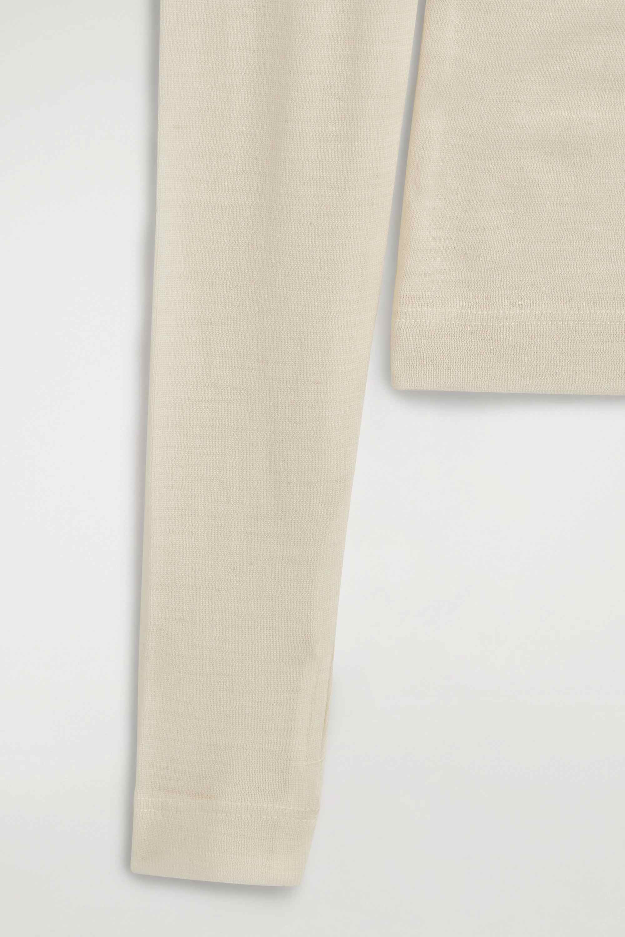MERINO WOOL BUTTONED FUNNEL-NECK TOP - 8
